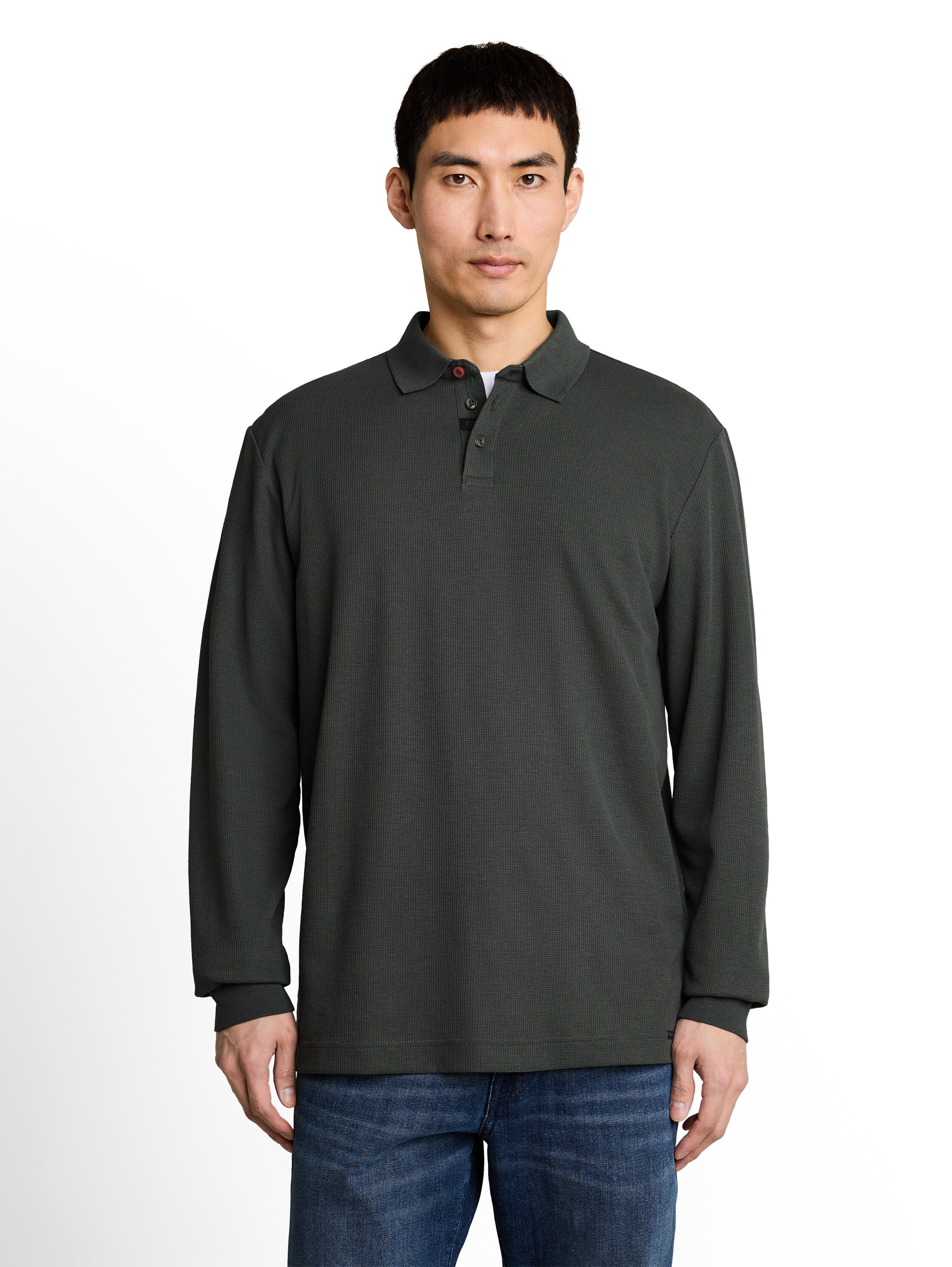Tom Tailor Herren Polo-Shirts Darkest Olive