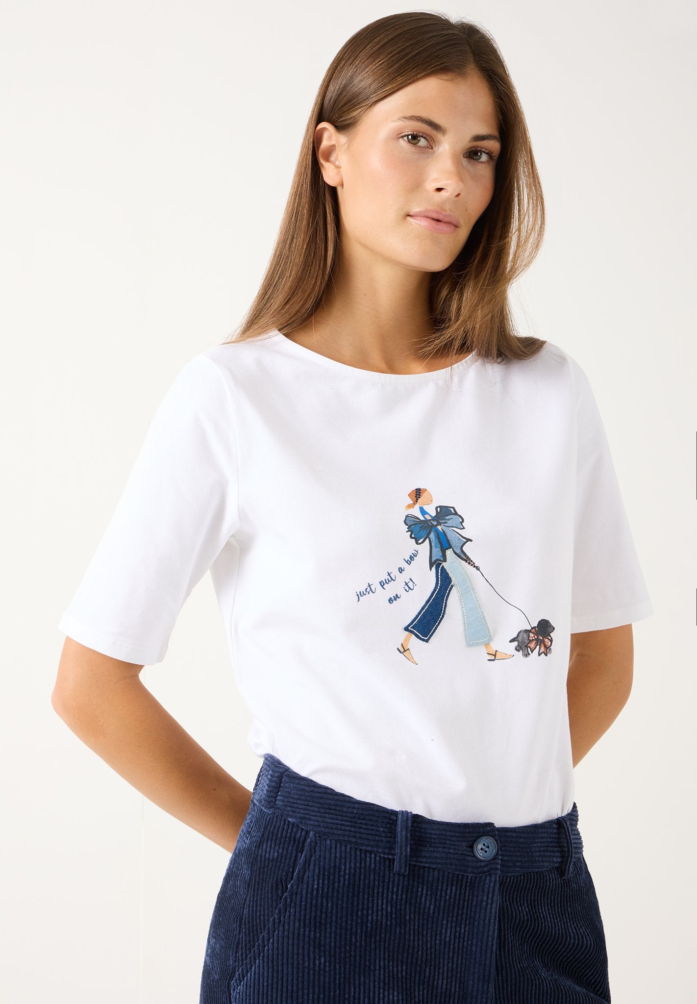 More & More Damen T-Shirts  White