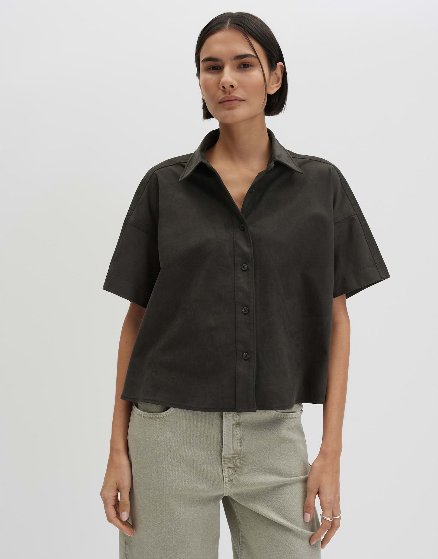Someday Damen Blusen Midnight Olive