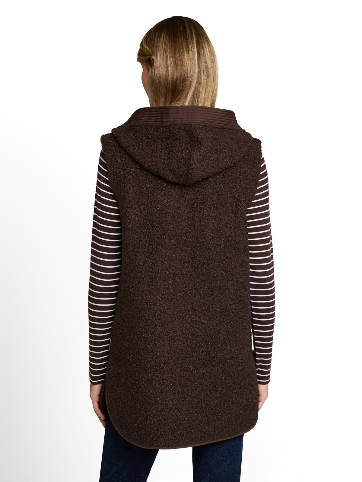 Tom Tailor Damen Sweatjacken Java Dark Brown