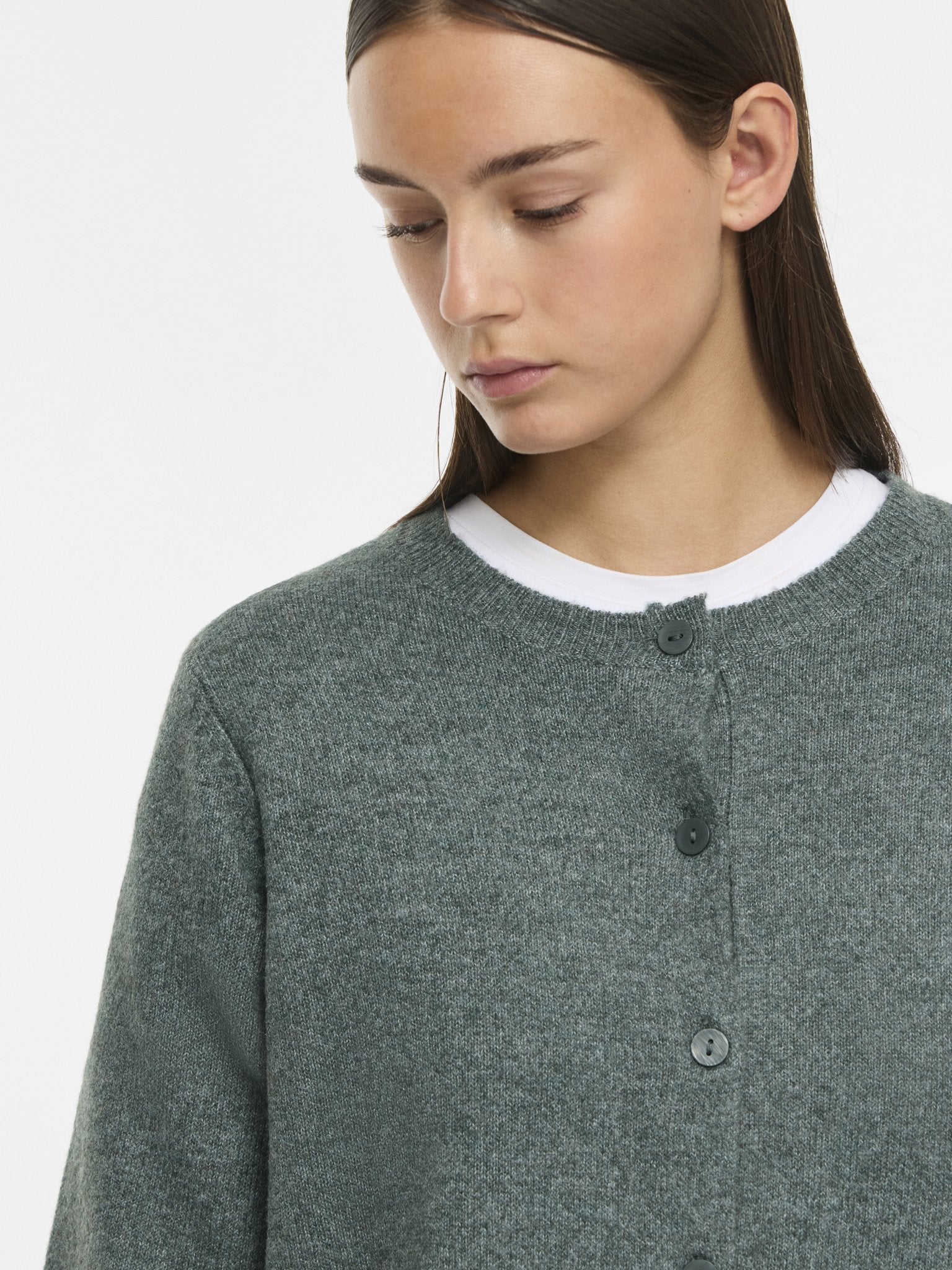 Vila Damen Strickjacken Balsam Green/Me