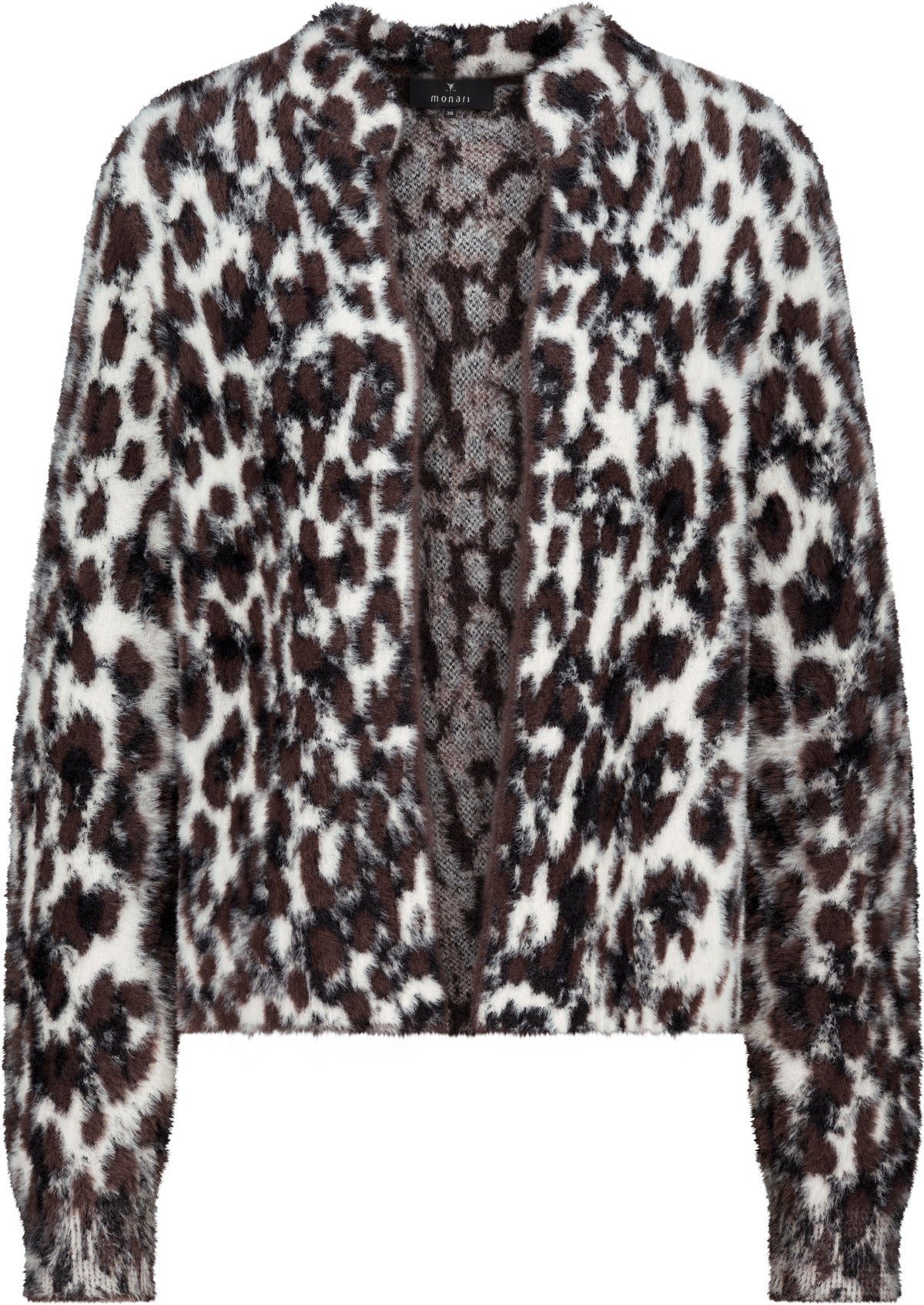 Monari Damen Strickjacken  Black Coffe