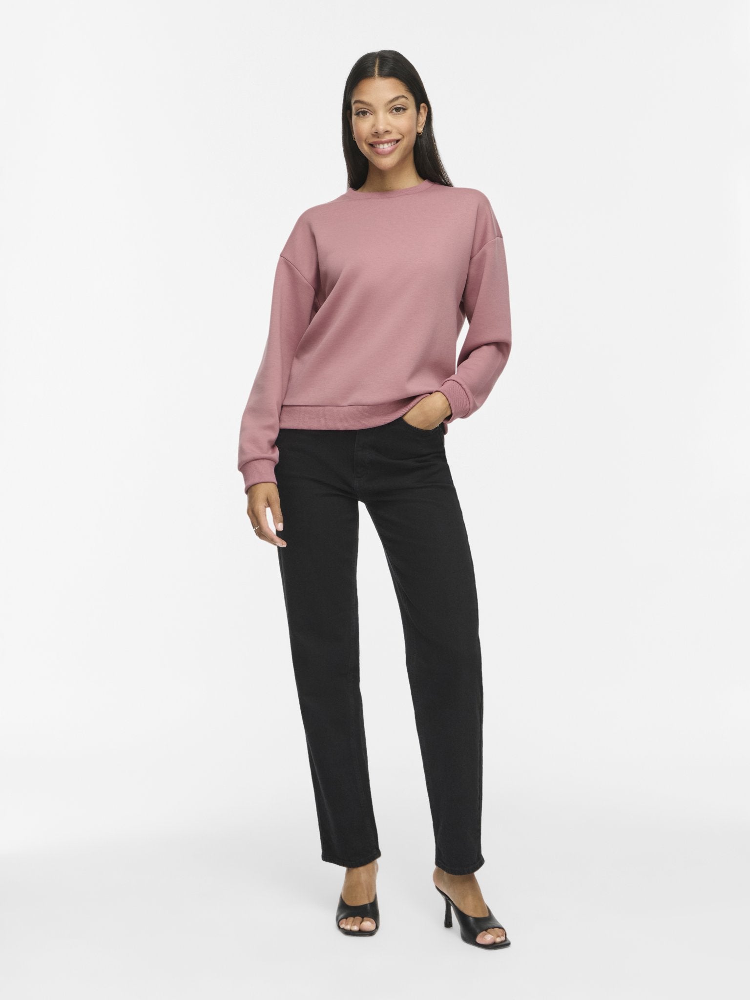 Vila Damen Sweatshirts Nostalgia Rose