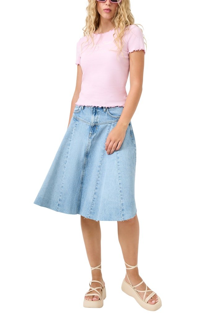 QS by S.Oliver Damen T-Shirts Lilac/Pink