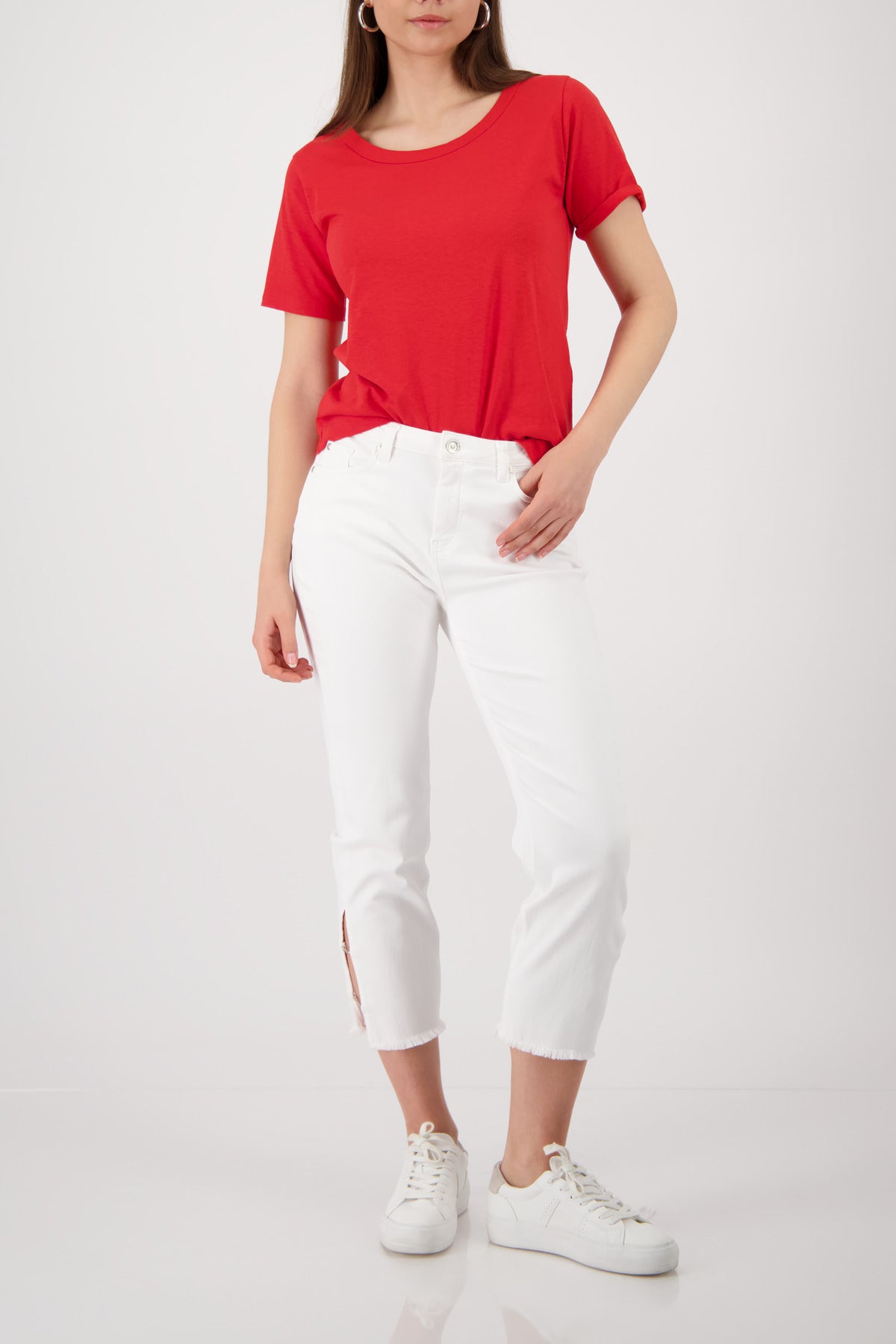 Monari Damen T-Shirts  Coral Red