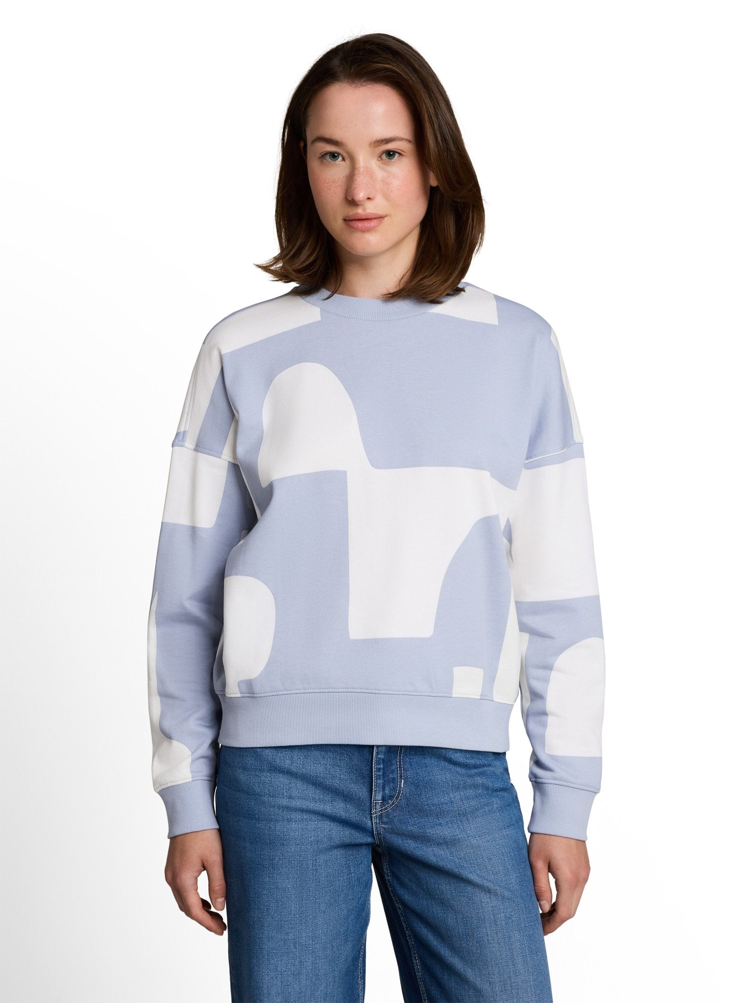 Tom Tailor denim Damen Sweatshirts Foggy Blue Big