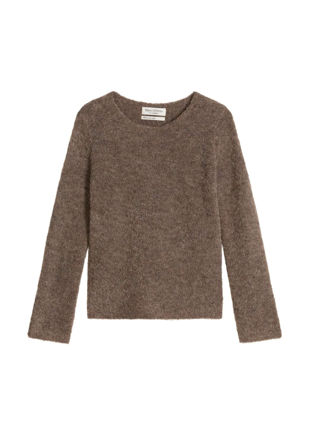 Marc O'Polo Damen Pullover Stone Taupe Mel