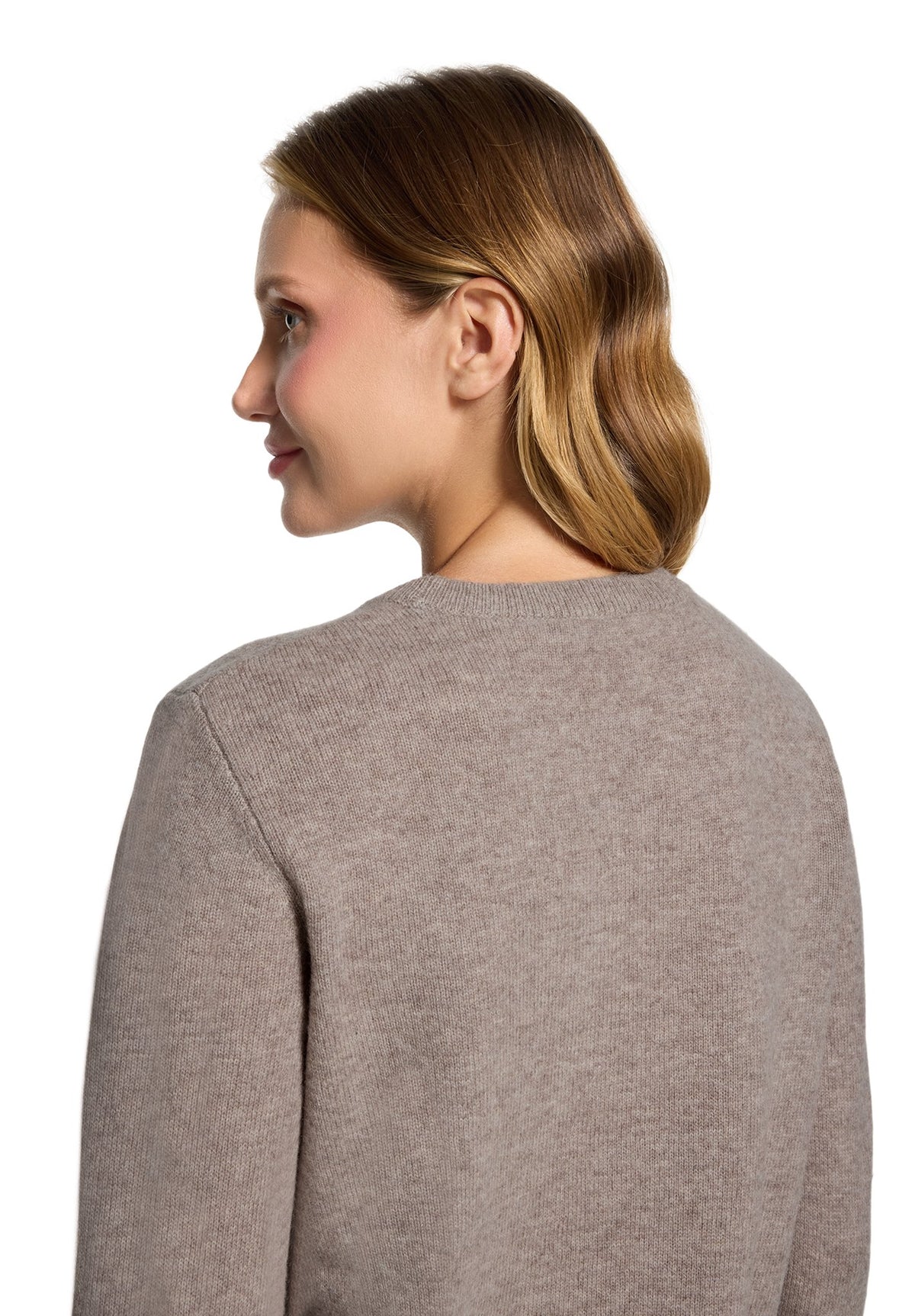 Betty & Co Damen Pullover Taupe Melange