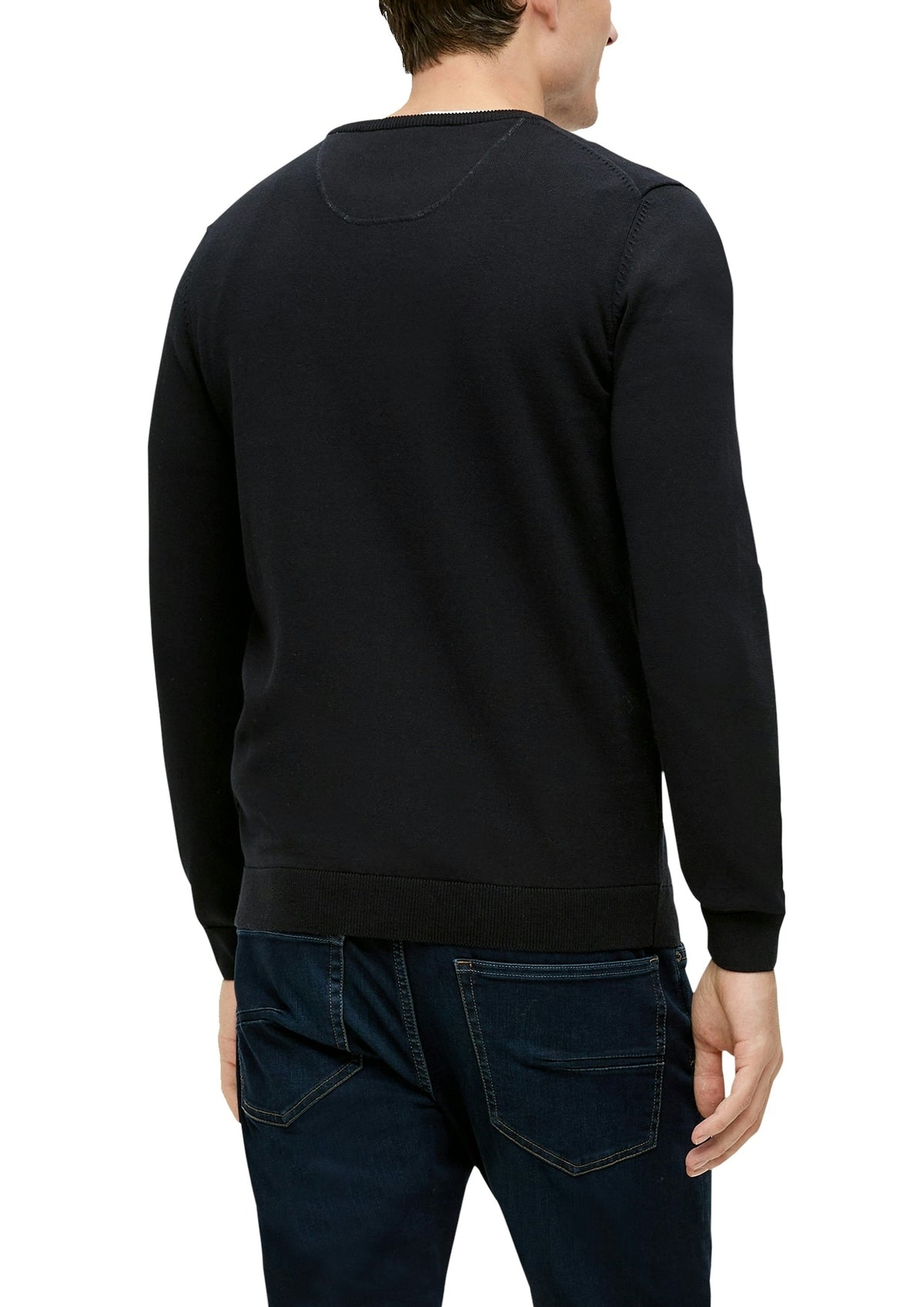 S. Oliver red Herren Pullover Grey/Black