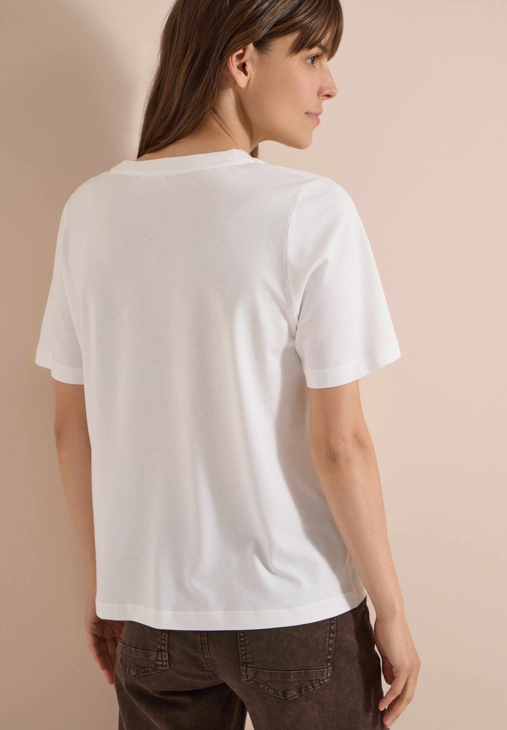 Cecil Damen T-Shirts  Vanilla W