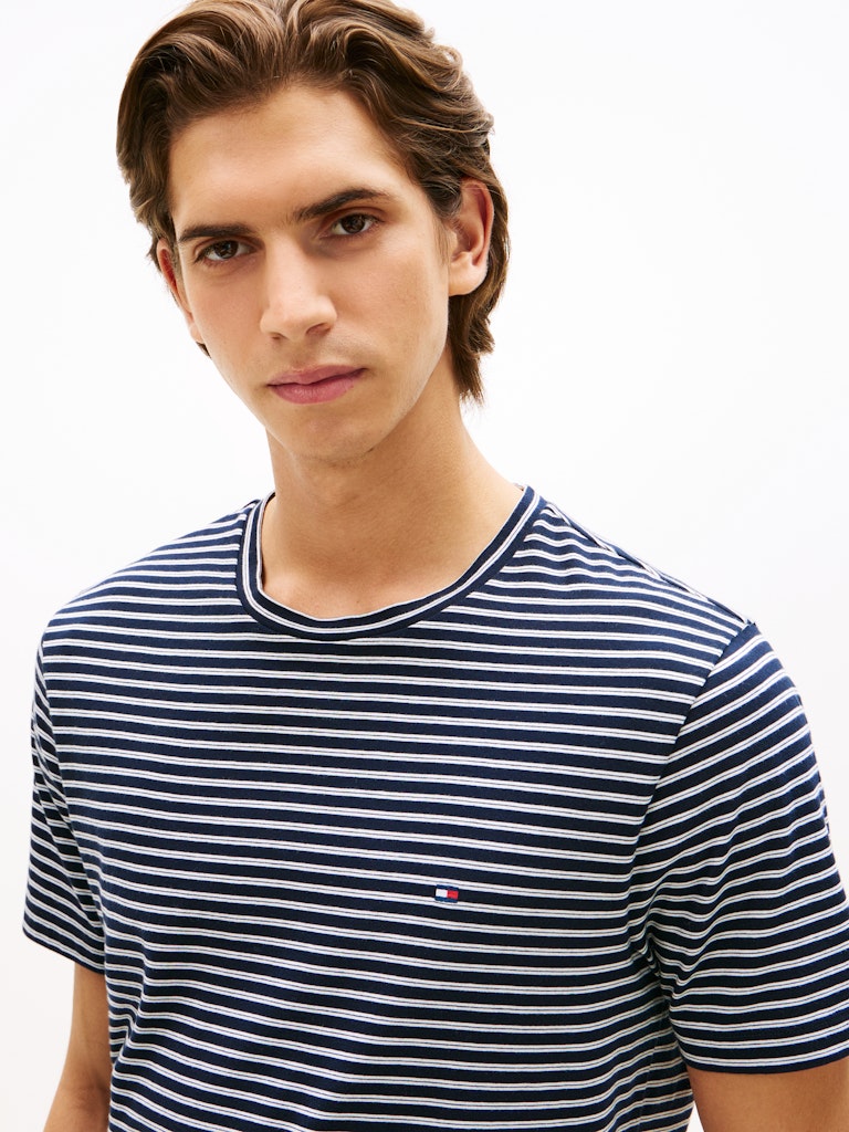 Tommy Hilfiger Herren T-Shirts kurz Bc Blue