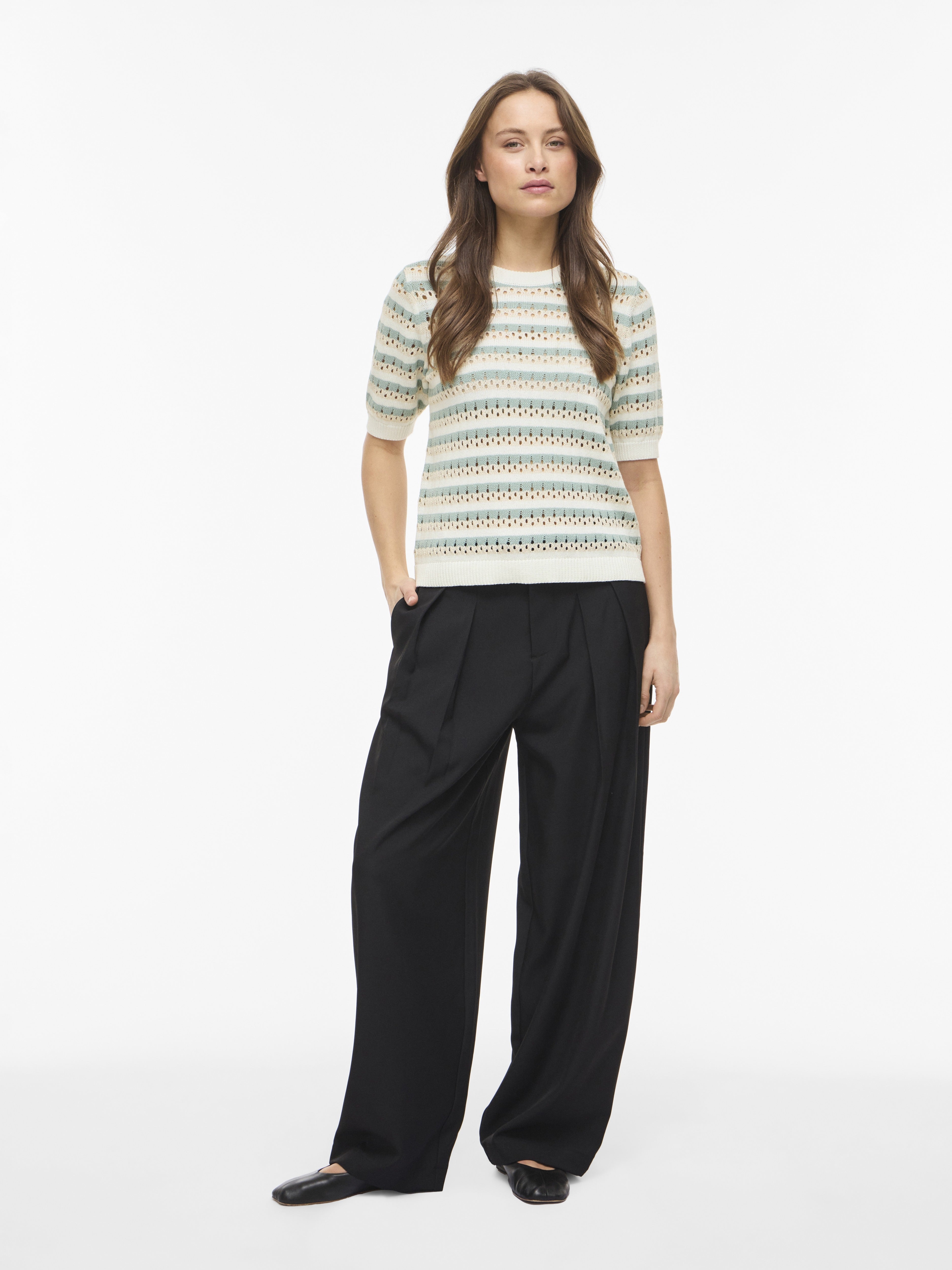 Vila Damen T-Shirt Snow White/Birc