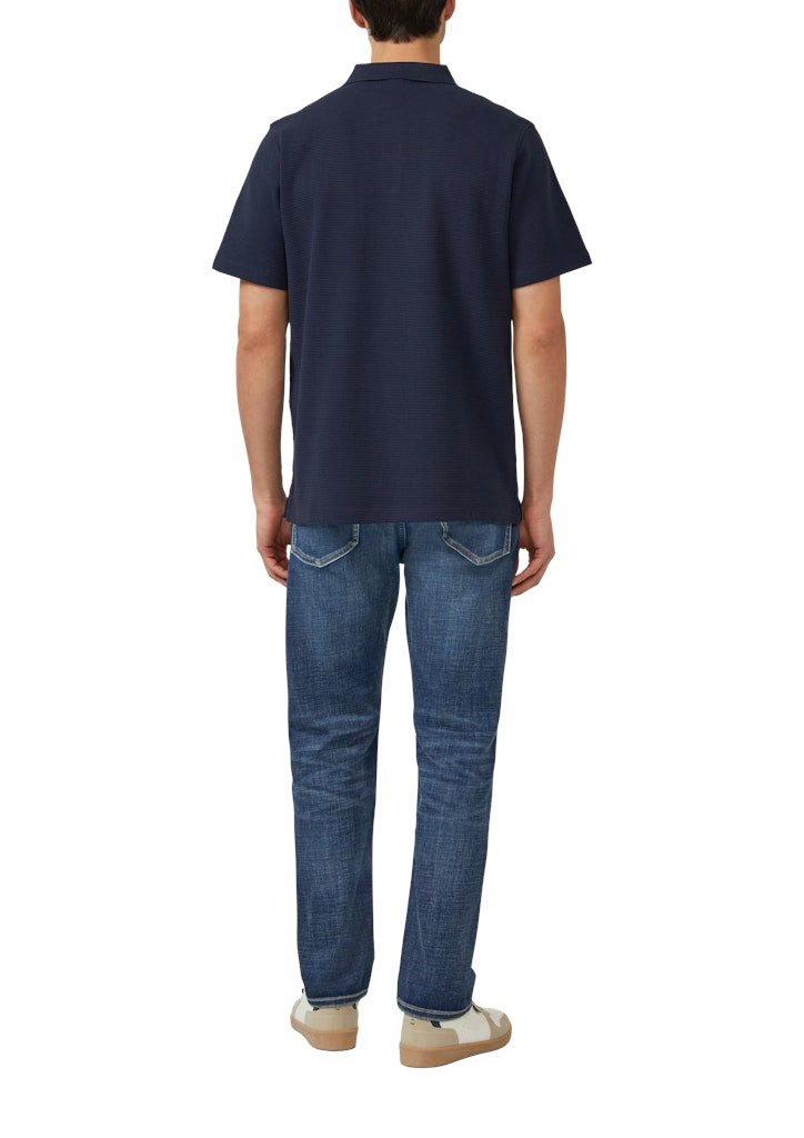 S. Oliver red Herren Polo-Shirts Blue