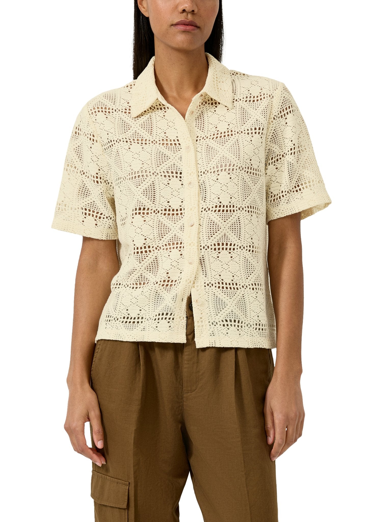 S. Oliver red Damen T-Shirts Brown