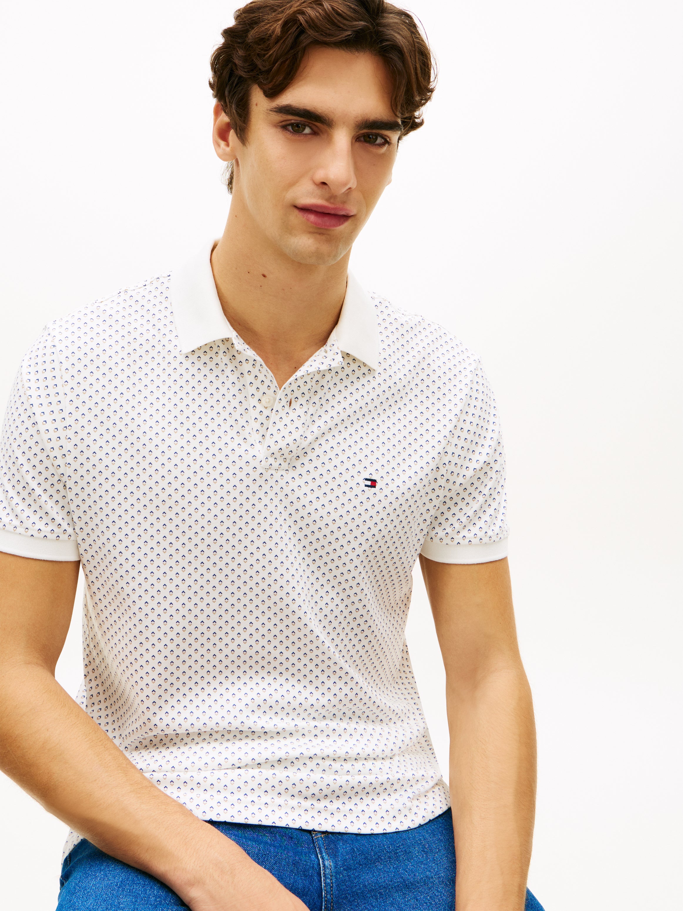 Tommy Hilfiger Herren Polo-Shirts K White