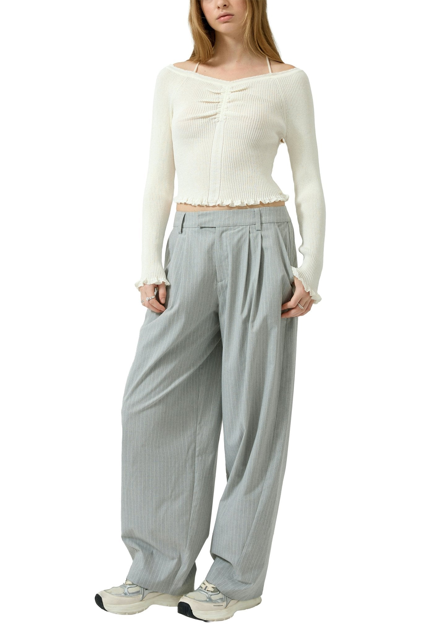 QS by S.Oliver Damen Hosen Grey/Black