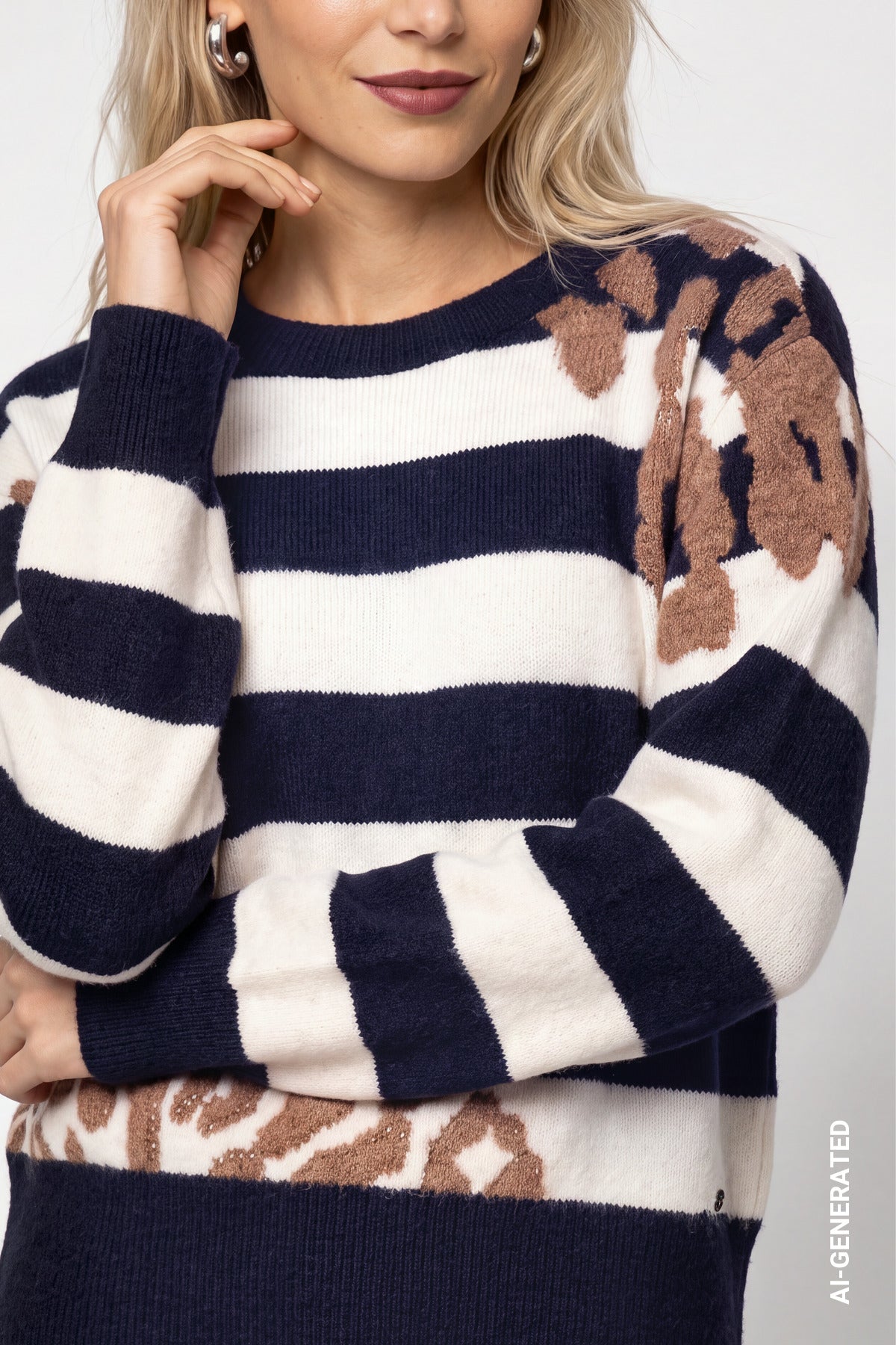 Monari Damen Pullover  Dark Blue G