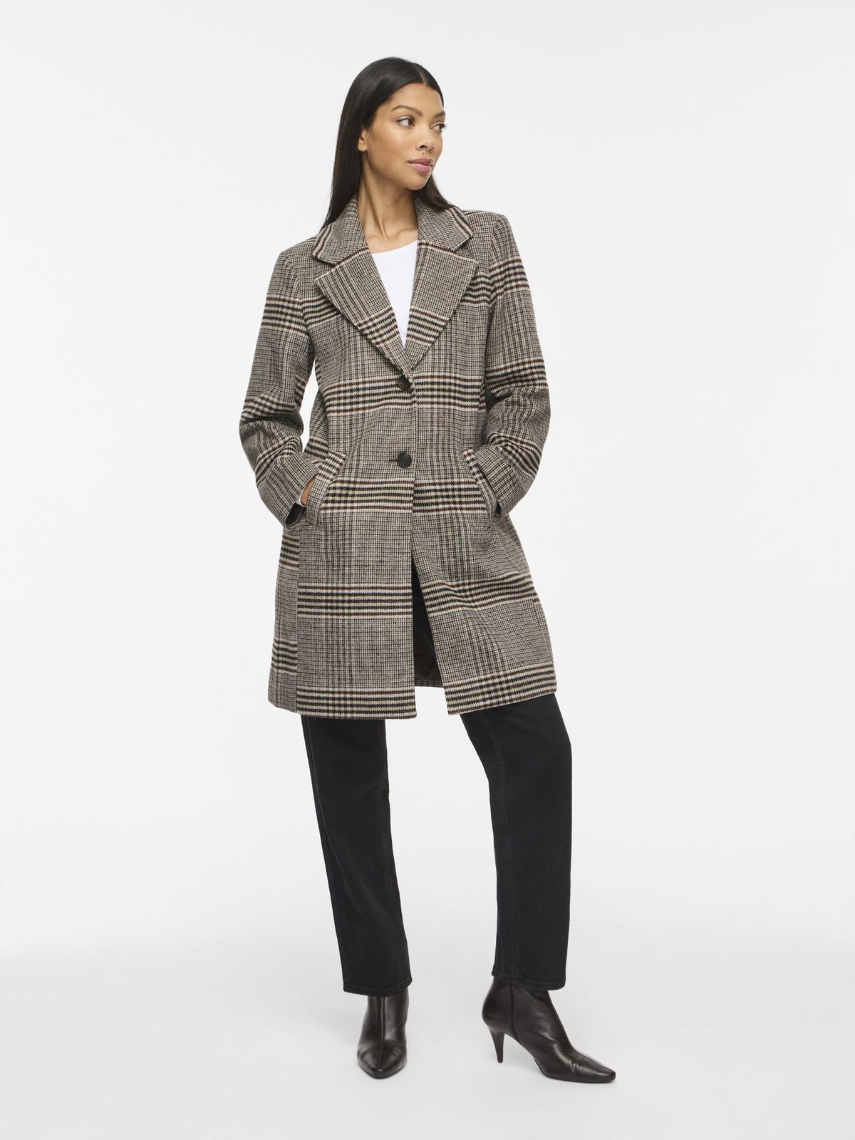 Vila Damen Mantel Coffee Bean/Ann