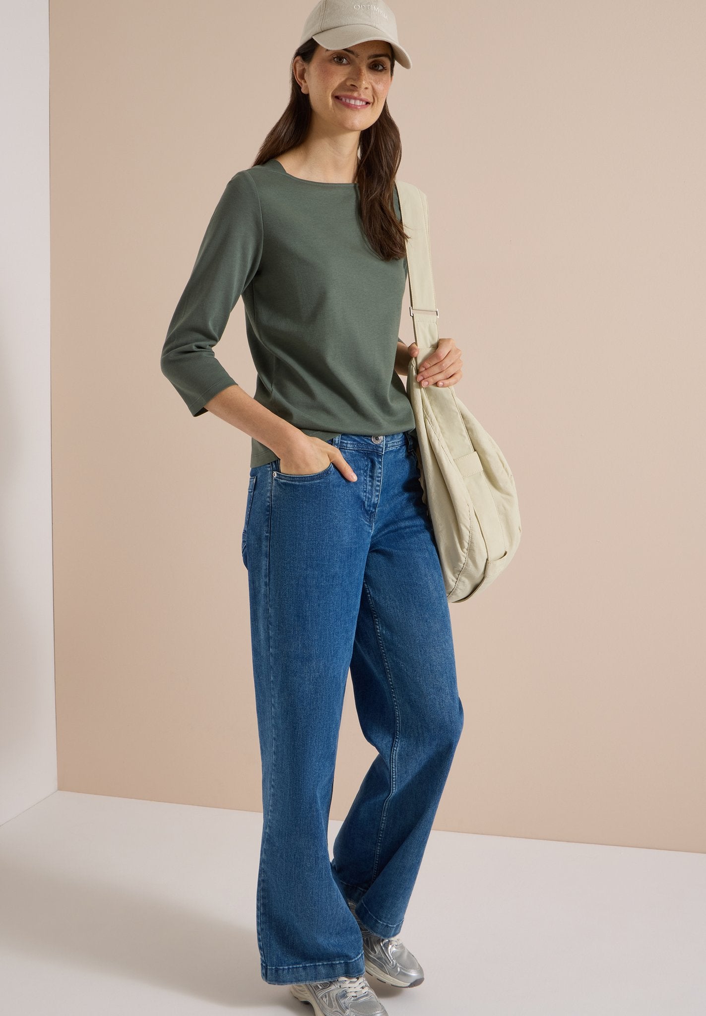 Cecil Damen T-Shirts Dried Oli