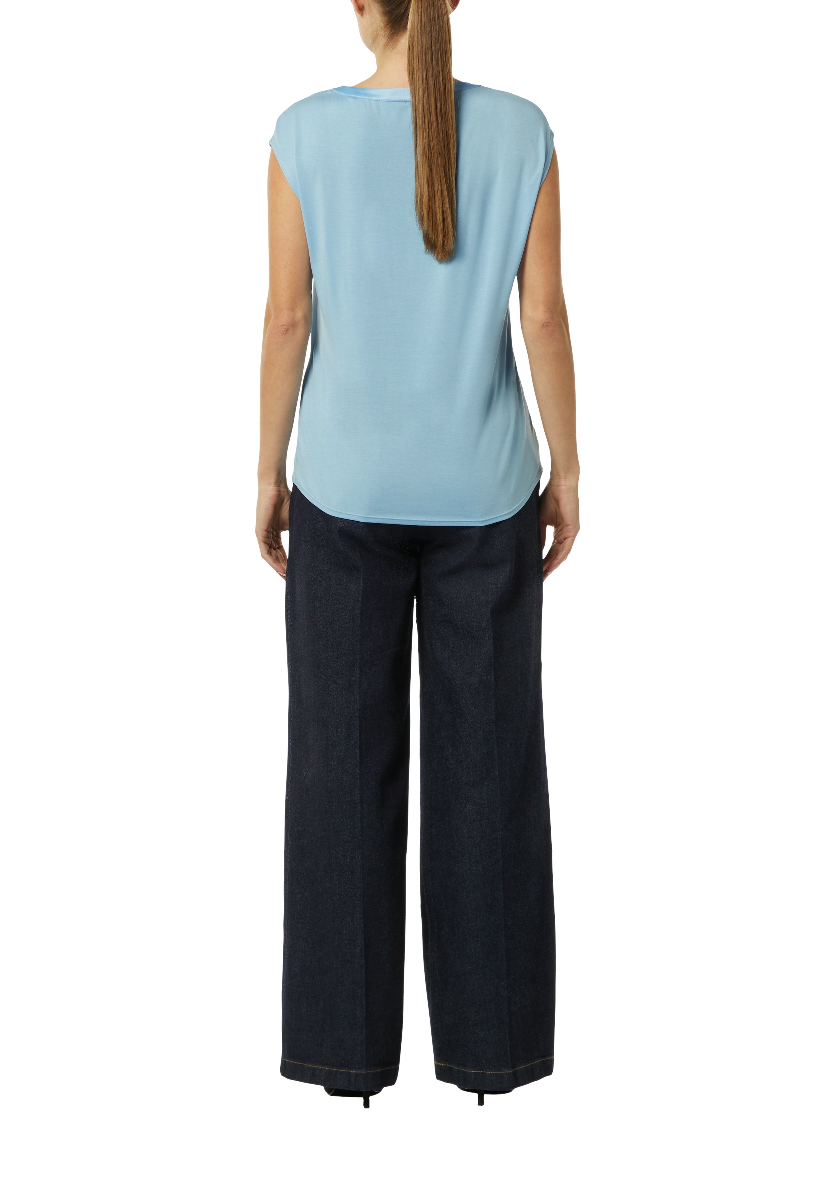 Comma Damen T-Shirts Blue