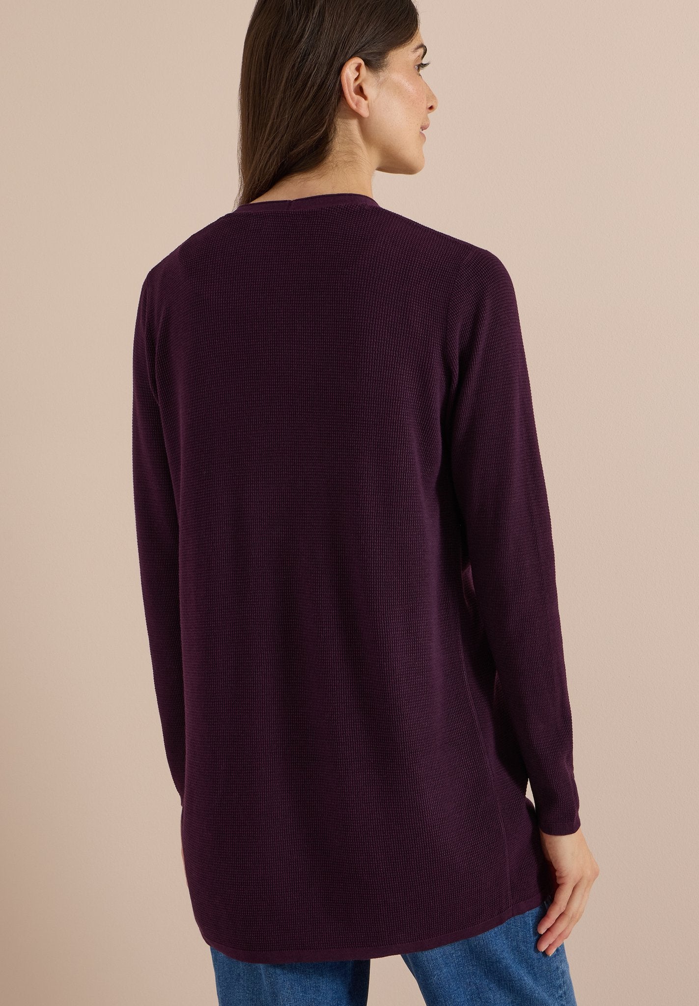 Cecil Damen Strickjacken Eggplant