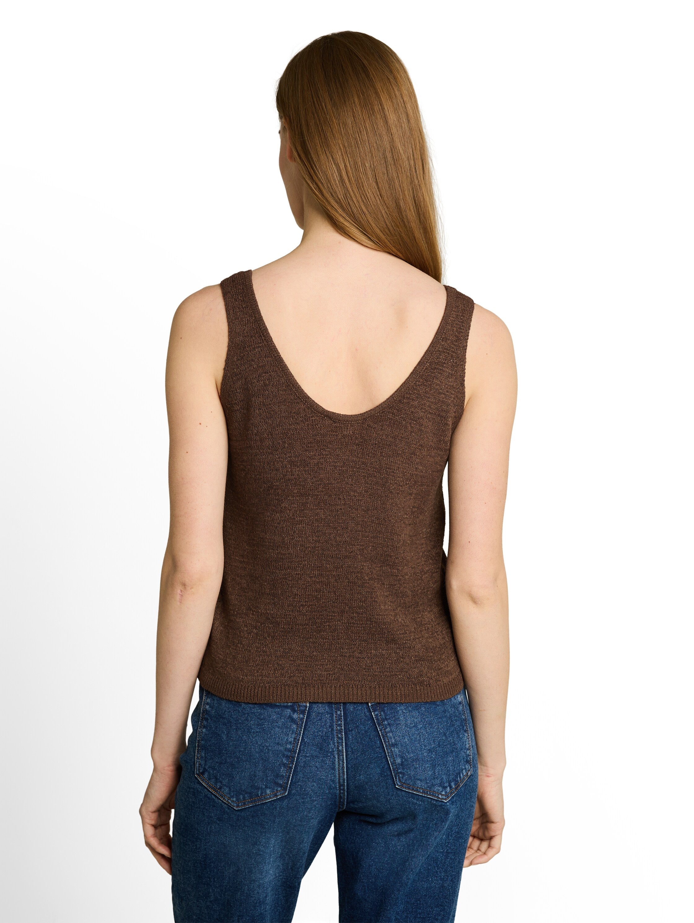 Tom Tailor denim Damen Pullover Cool Dark Brown