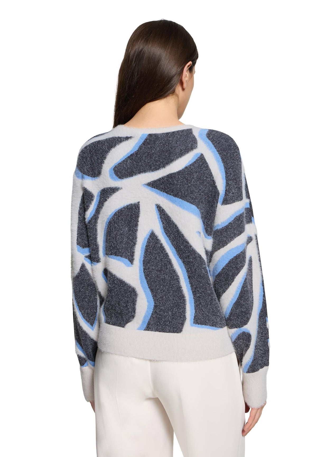 Betty & Co Damen Pullover Grey/Cream