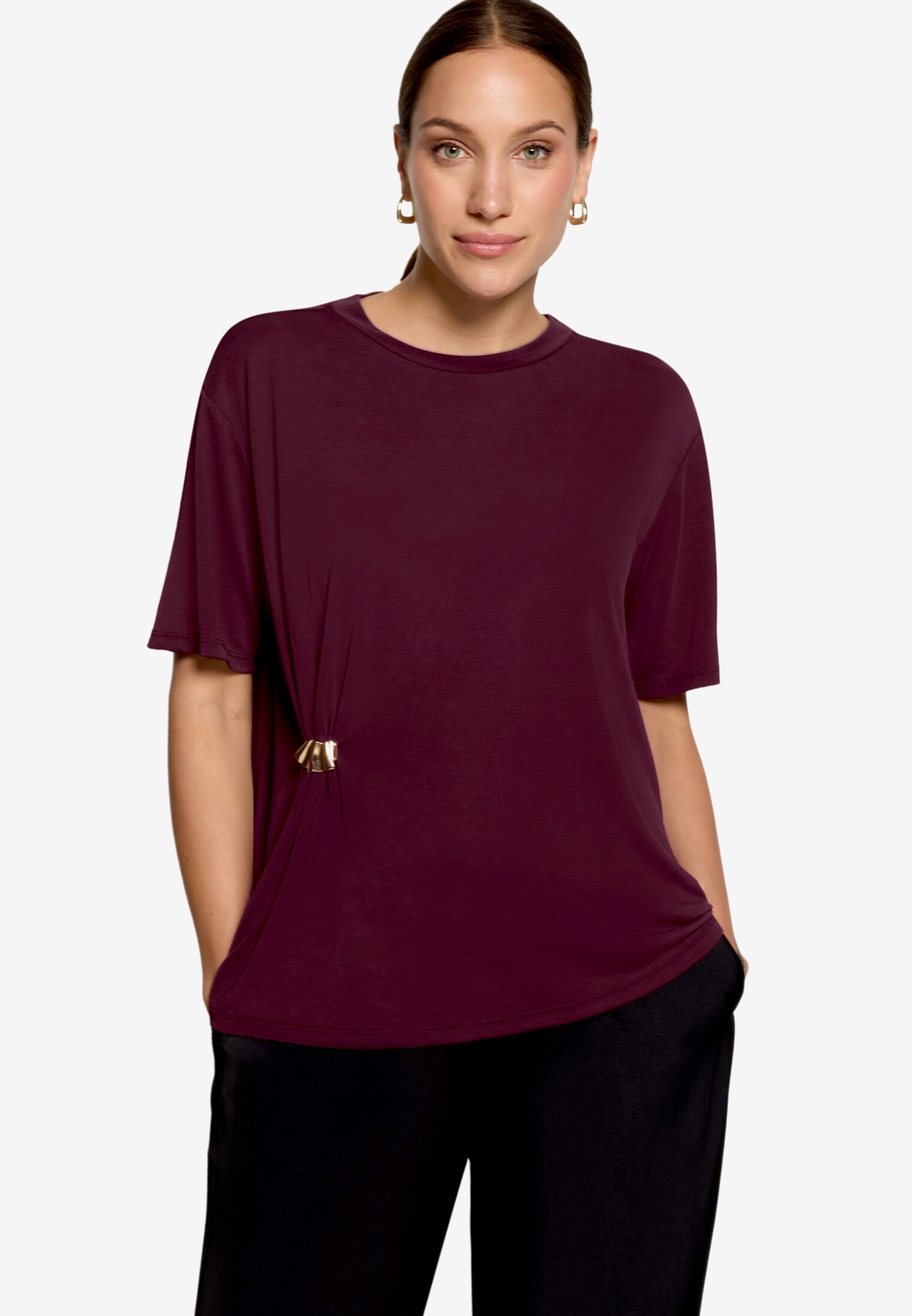 Zero Damen T-Shirts Dark Aubergine