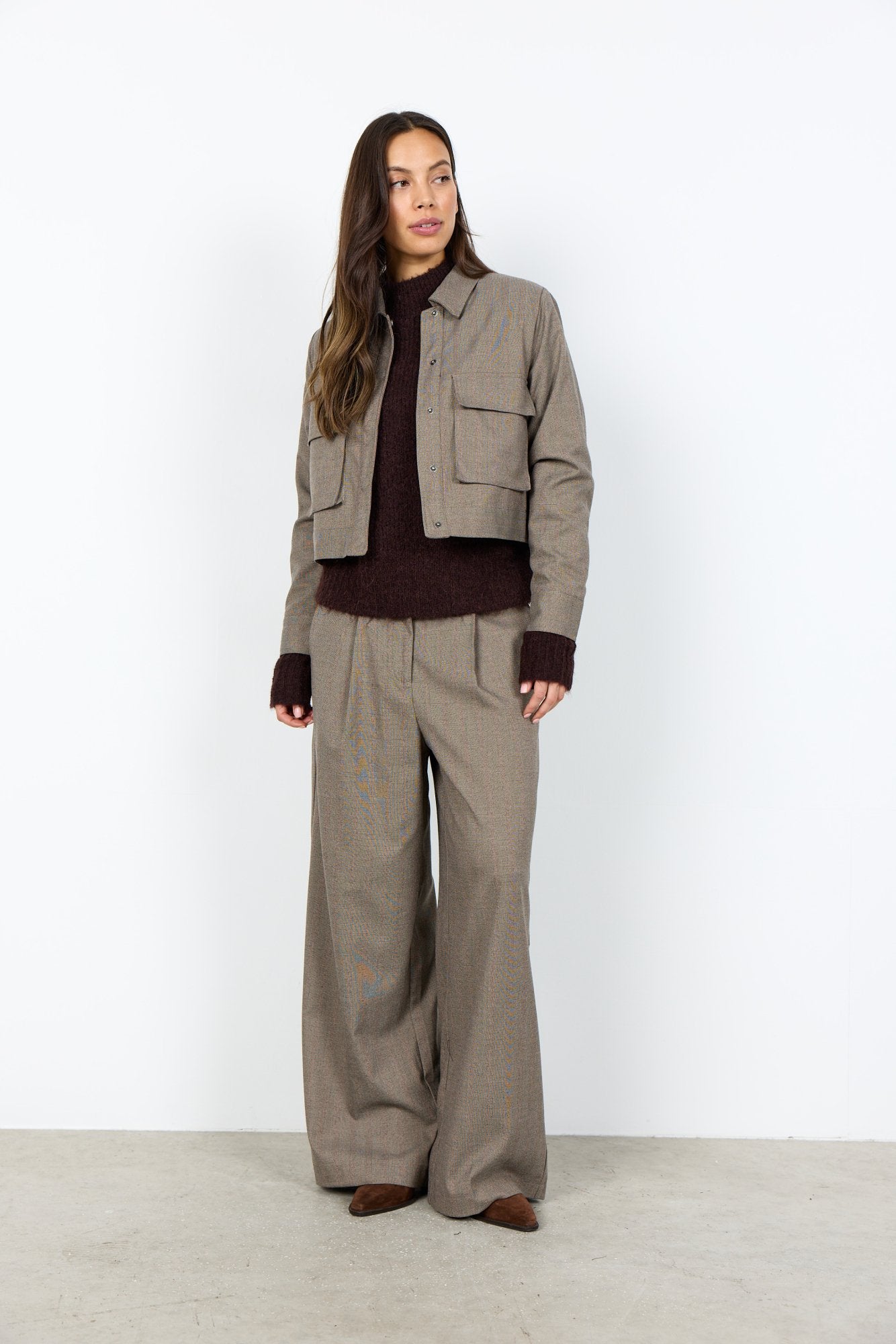 Soya Concept Damen Jacken Madder Brown Co