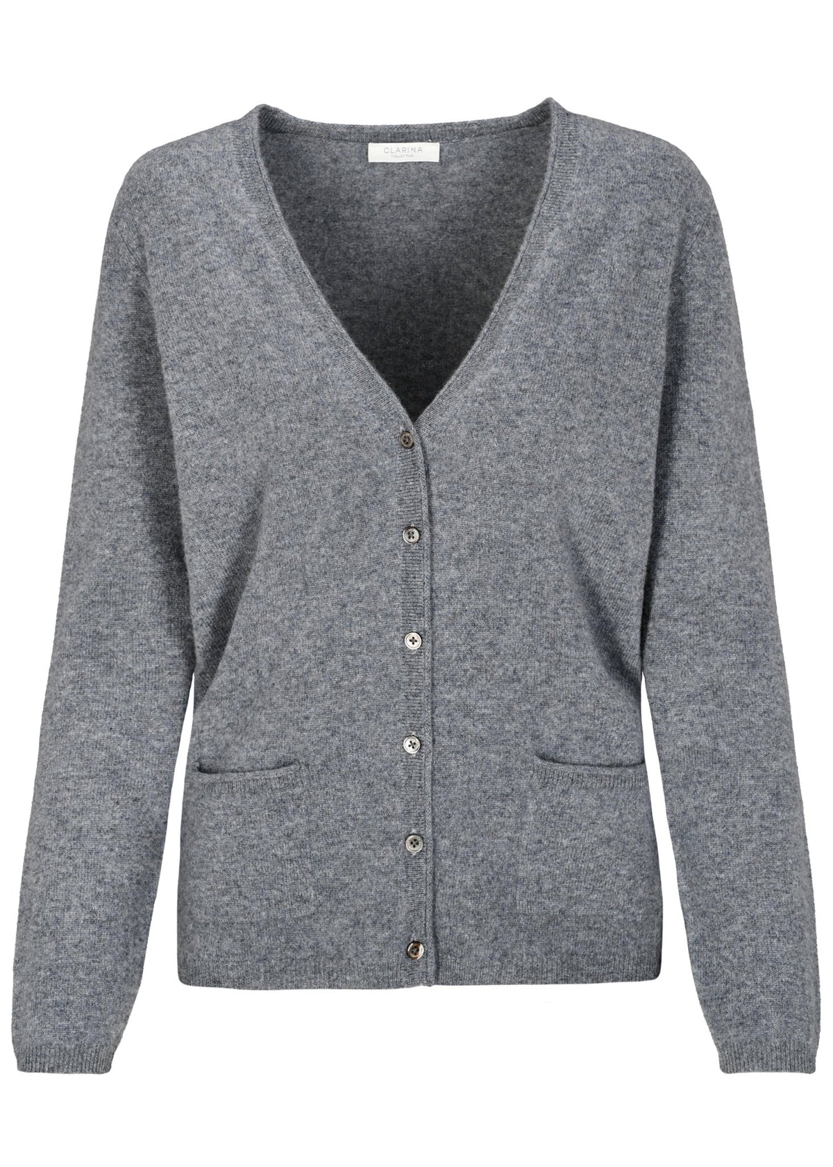 Clarina Damen Strickjacken  Flanell Mel
