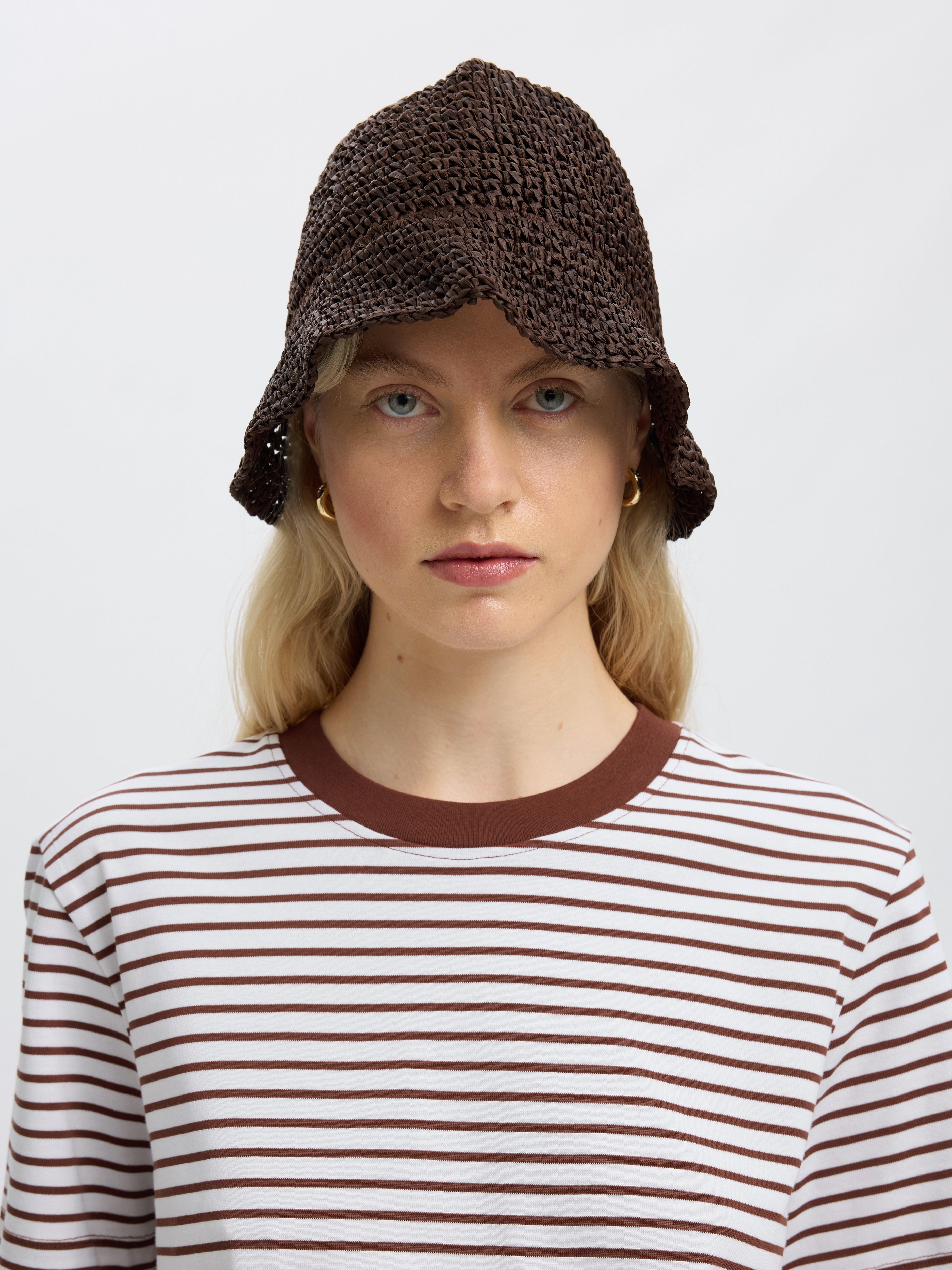 Selected Femme Damen T-Shirts Cherry Mahogany
