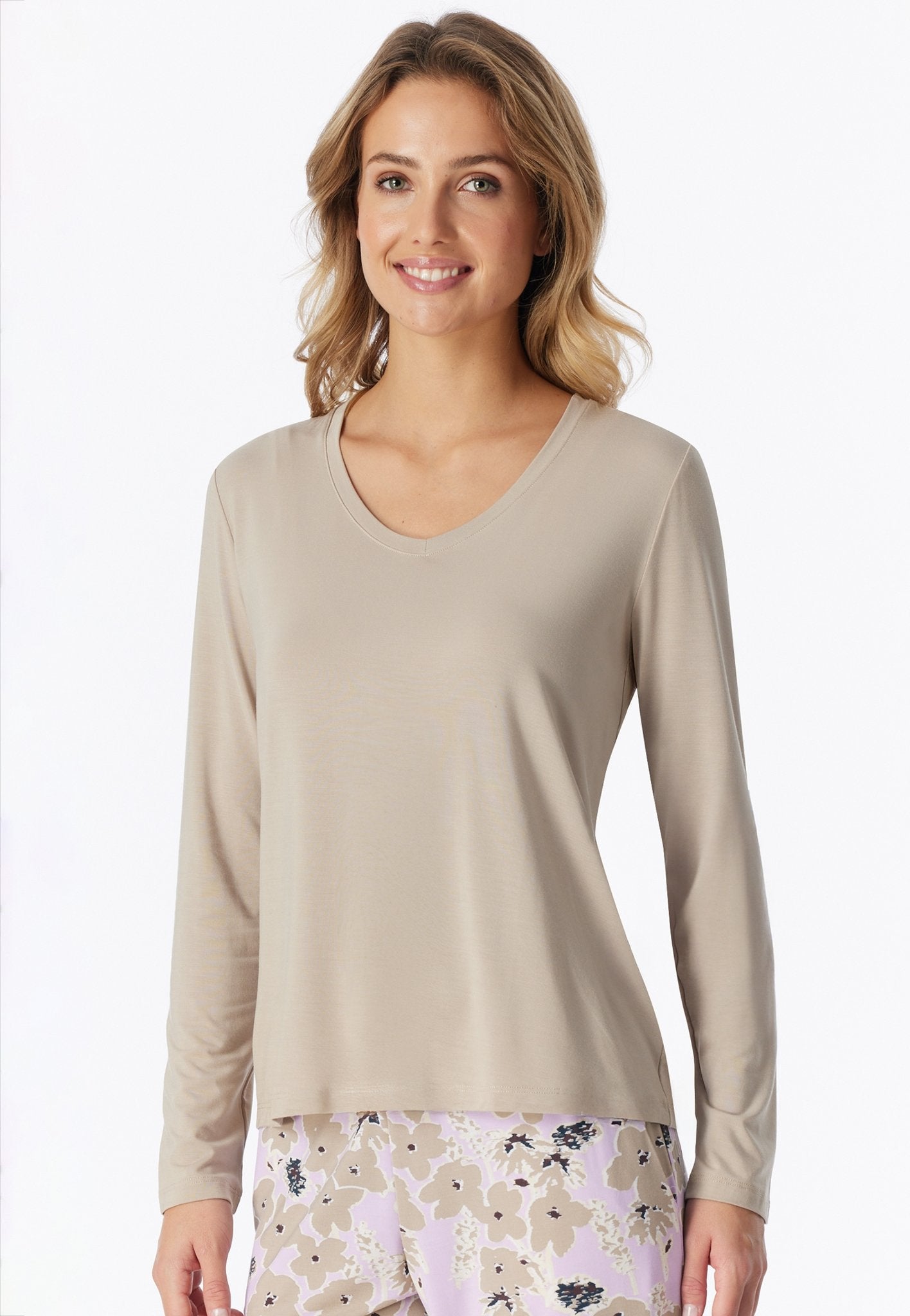 Schiesser Oberteil Bright Taupe