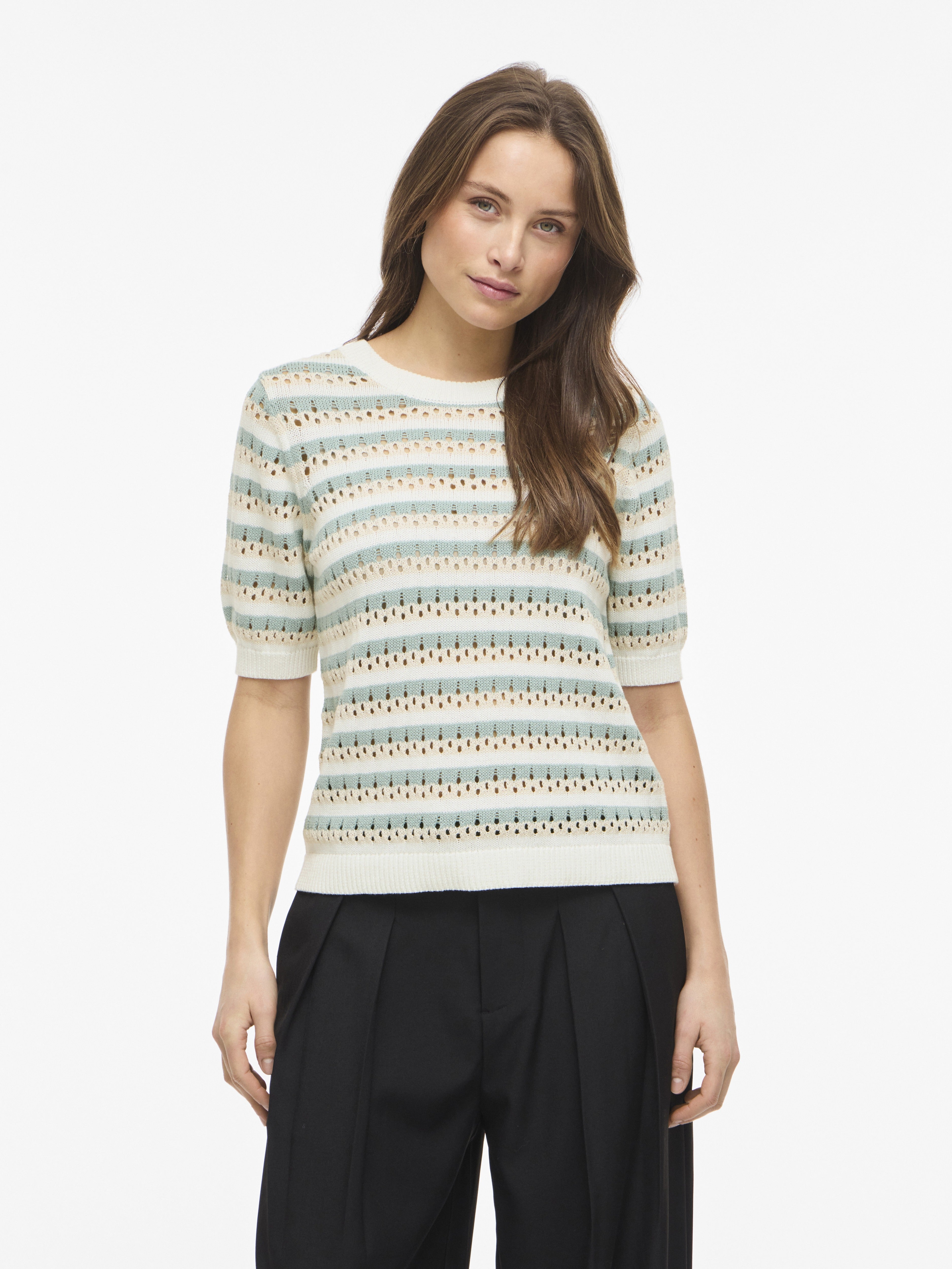 Vila Damen T-Shirt Snow White/Birc
