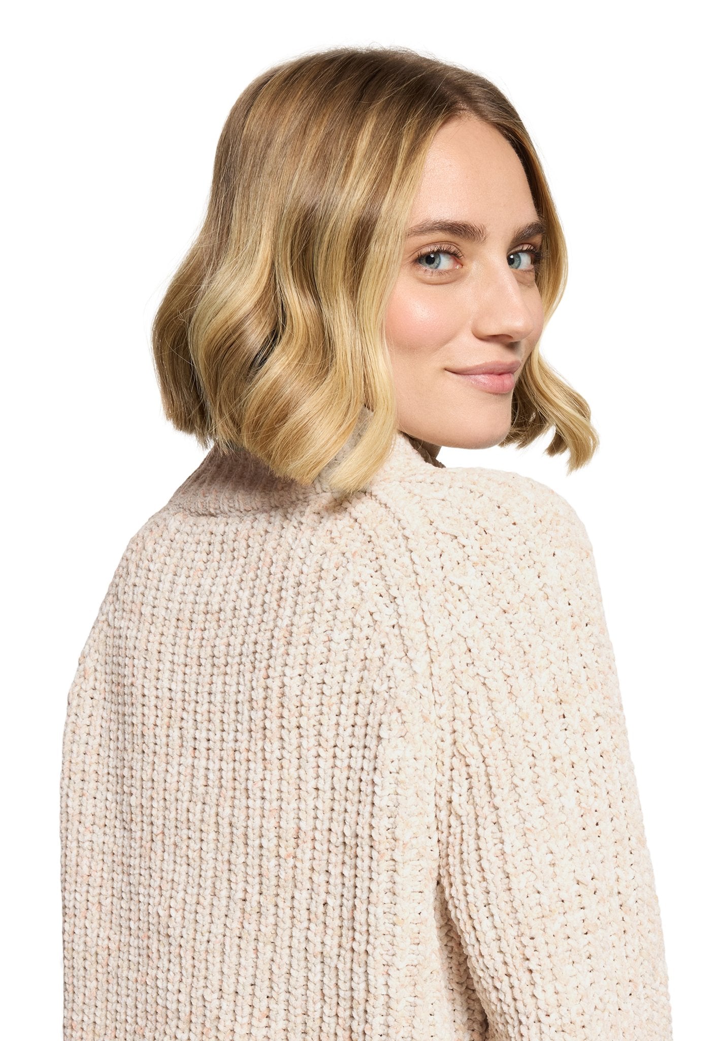 Cartoon Damen Pullover Cream/Green