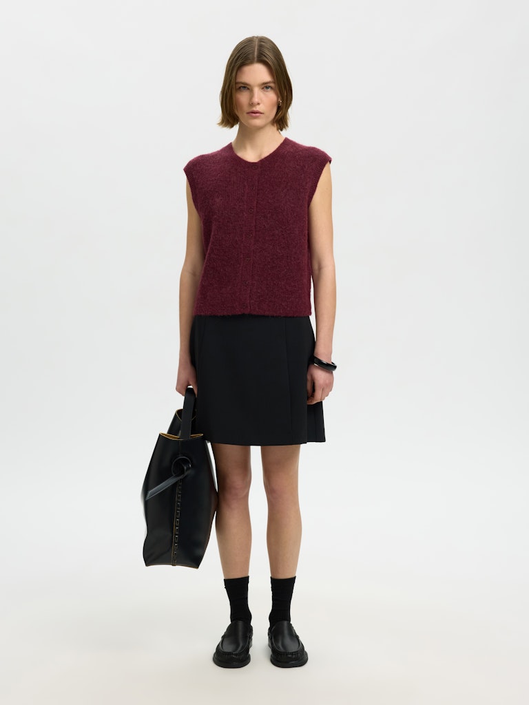 Selected Femme Damen Pullover Tawny Port/Mela