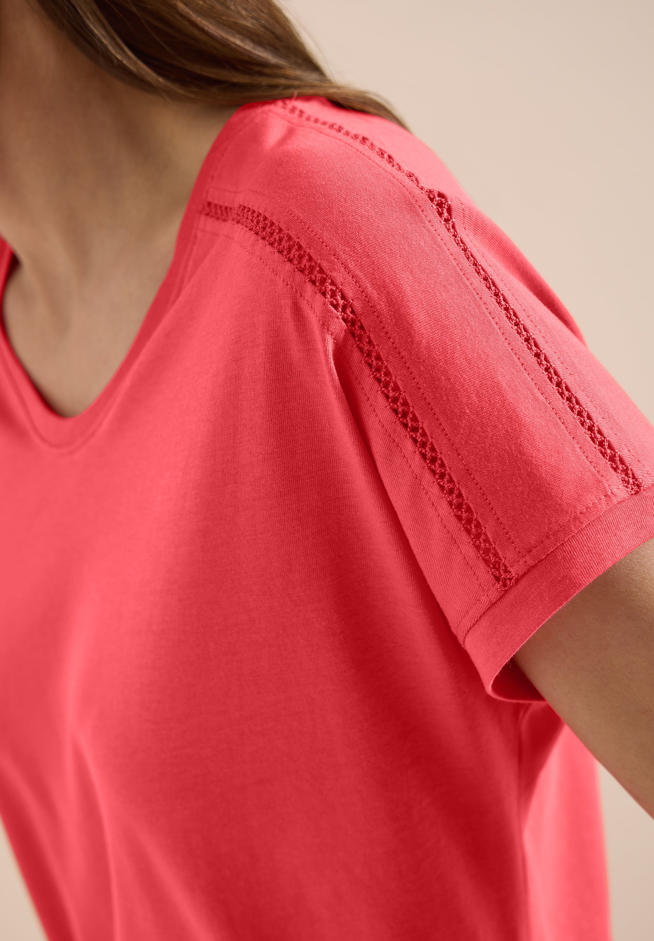 Cecil Damen T-Shirts  Coral