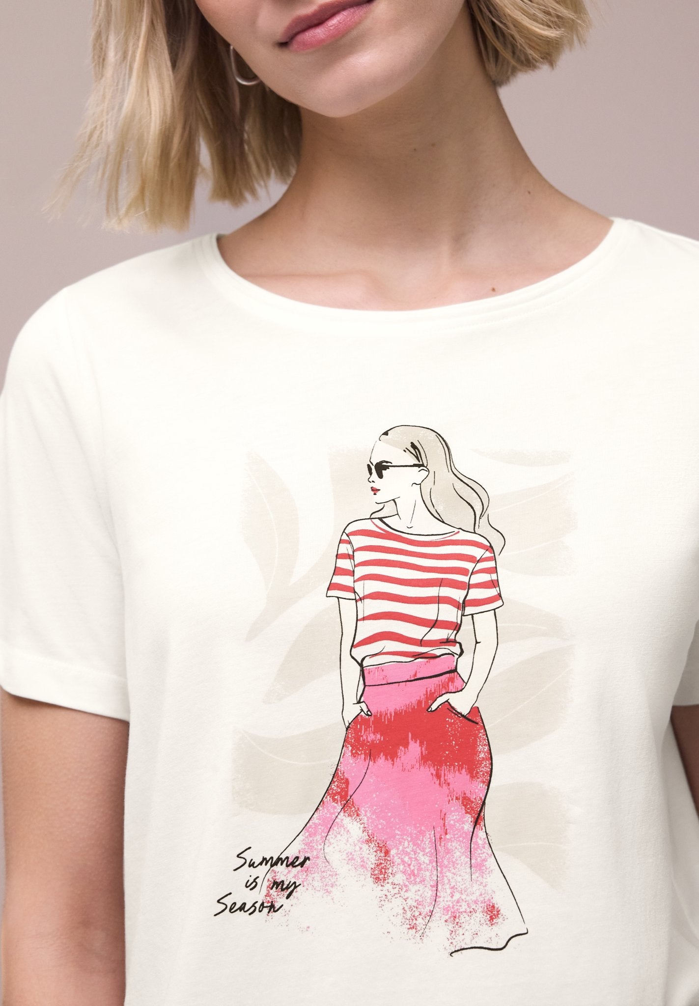 Street One Damen T-Shirts Off White