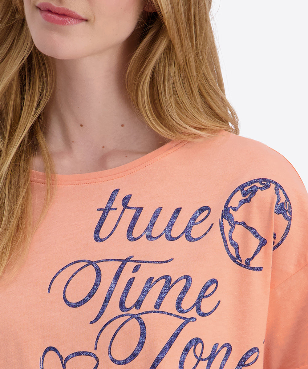 Timezone Damen T-Shirts  Papaya Or