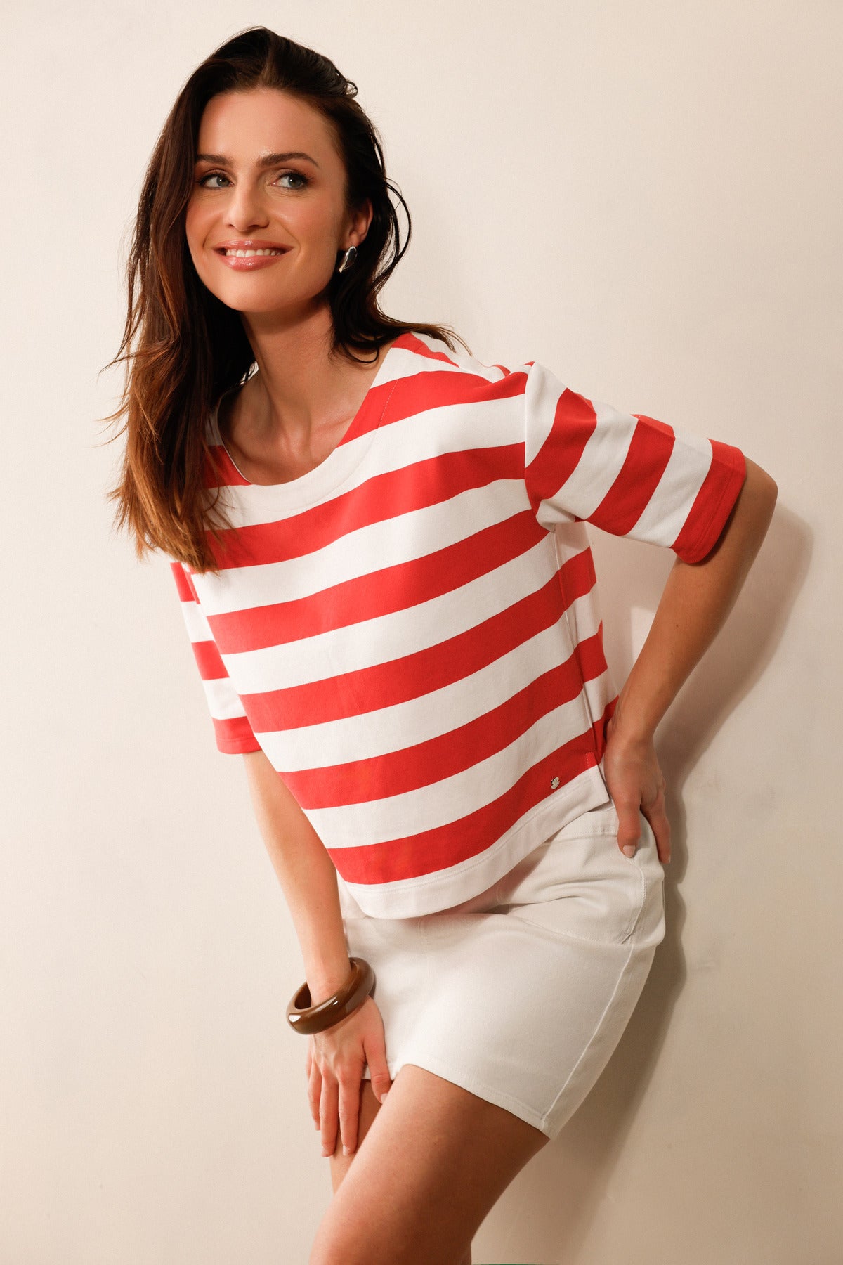 Monari Damen T-Shirts Coral Red R