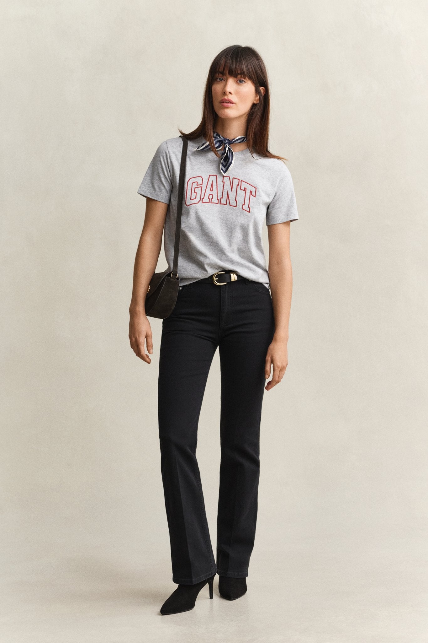 Gant Damen T-Shirts Light Grey M