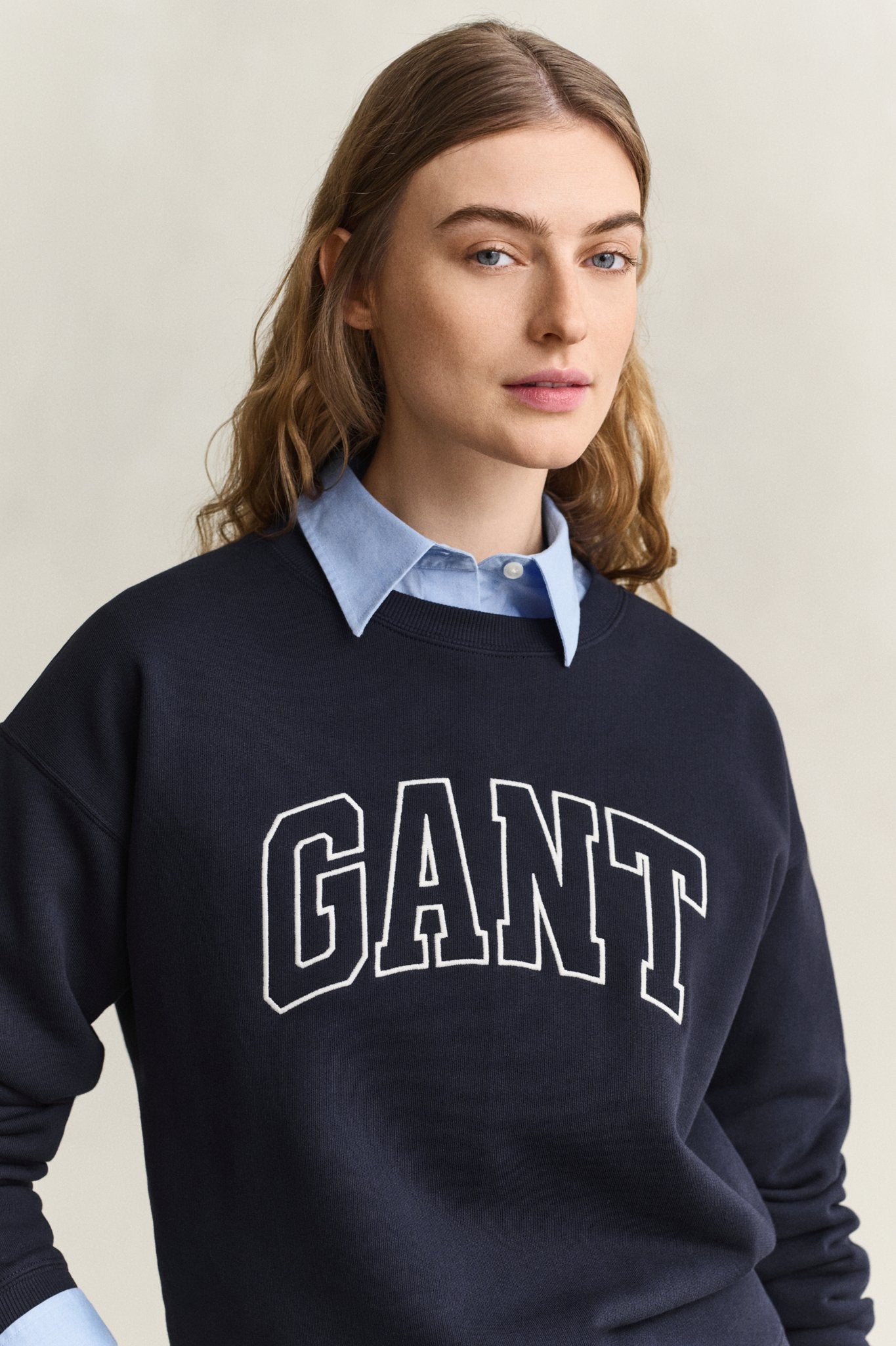 Gant Damen Sweatshirts Evening Blu
