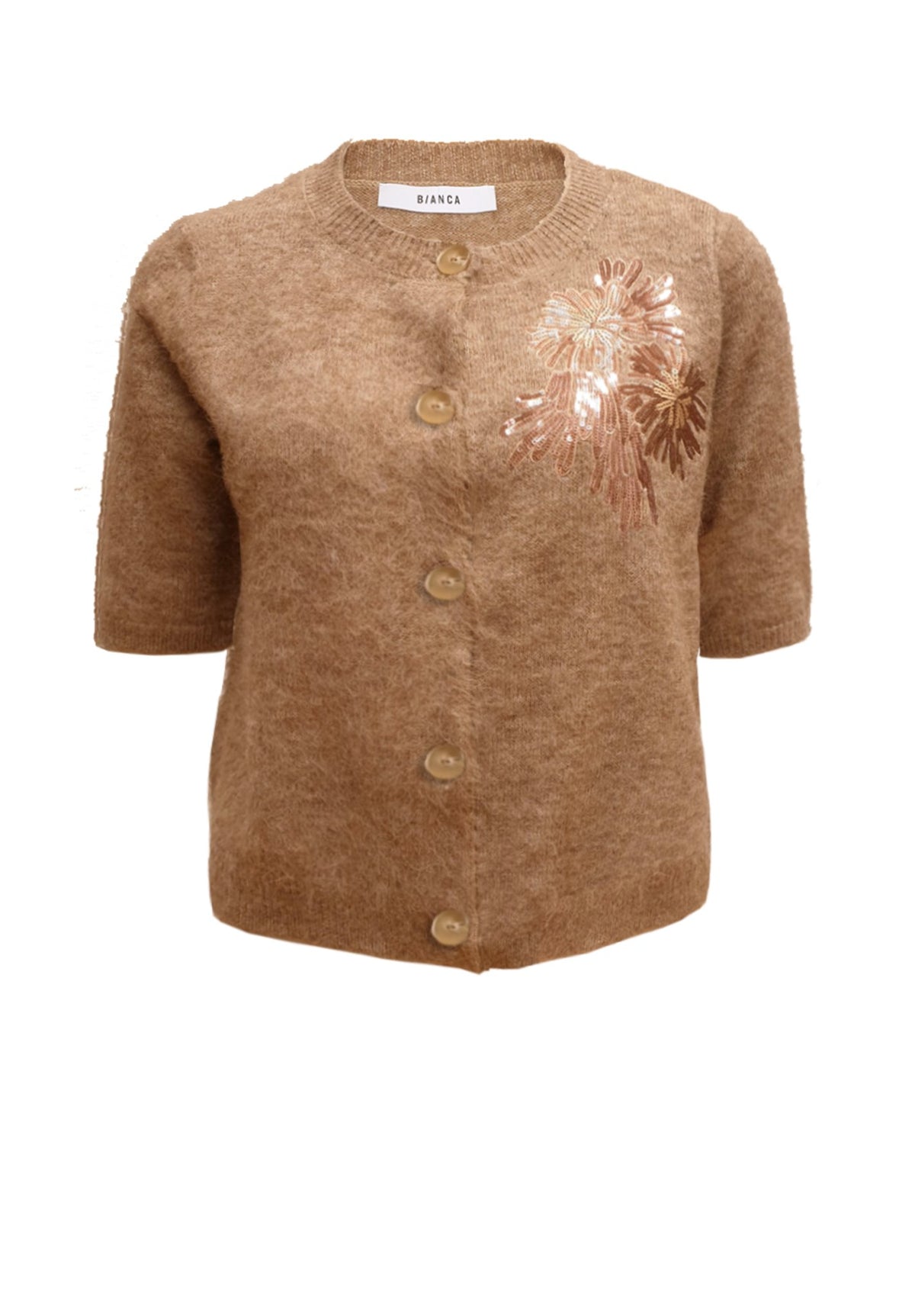 Bianca Damen Pullover Light Cognac Me