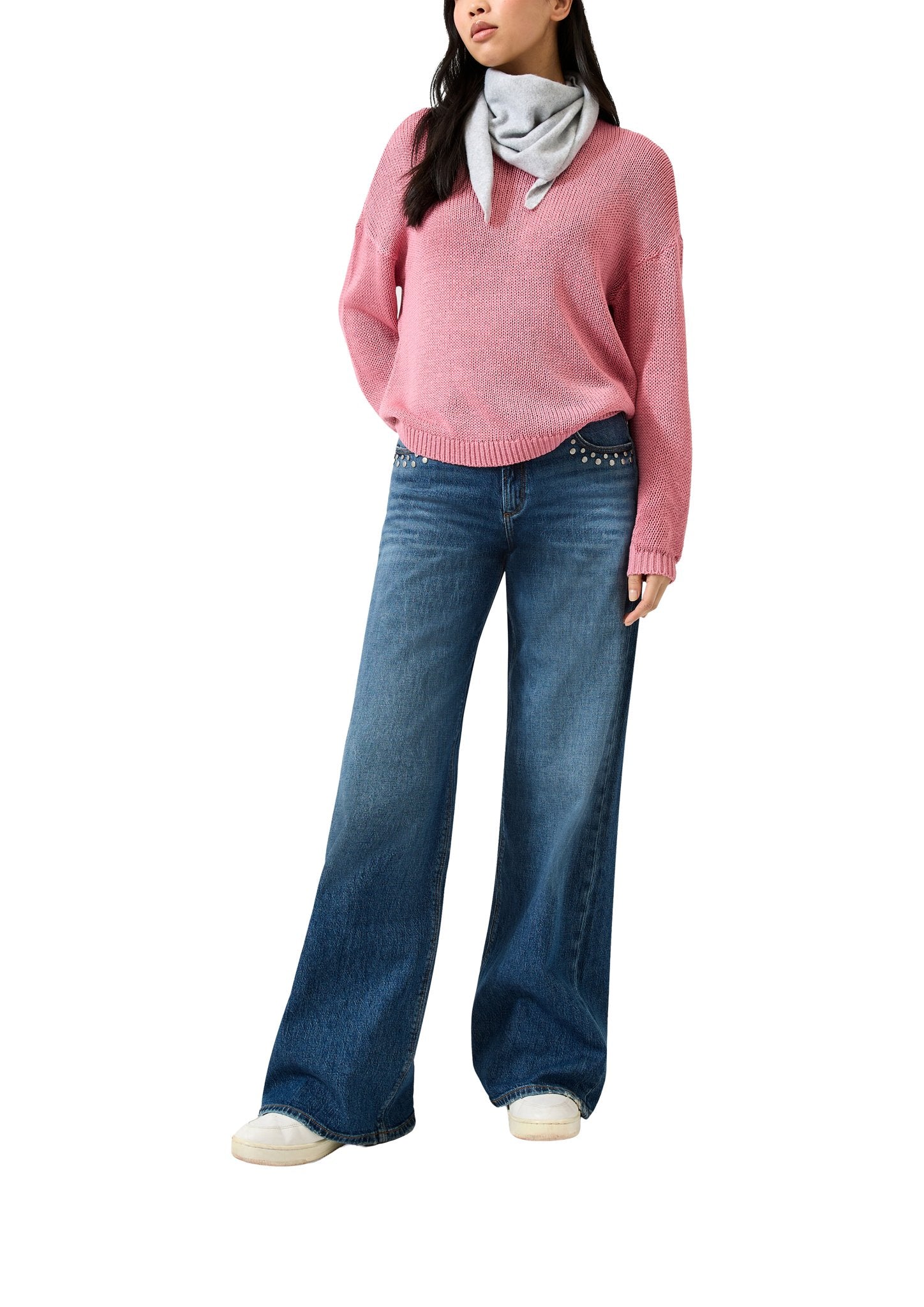 QS by S.Oliver Damen Pullover  Lilac/Pink