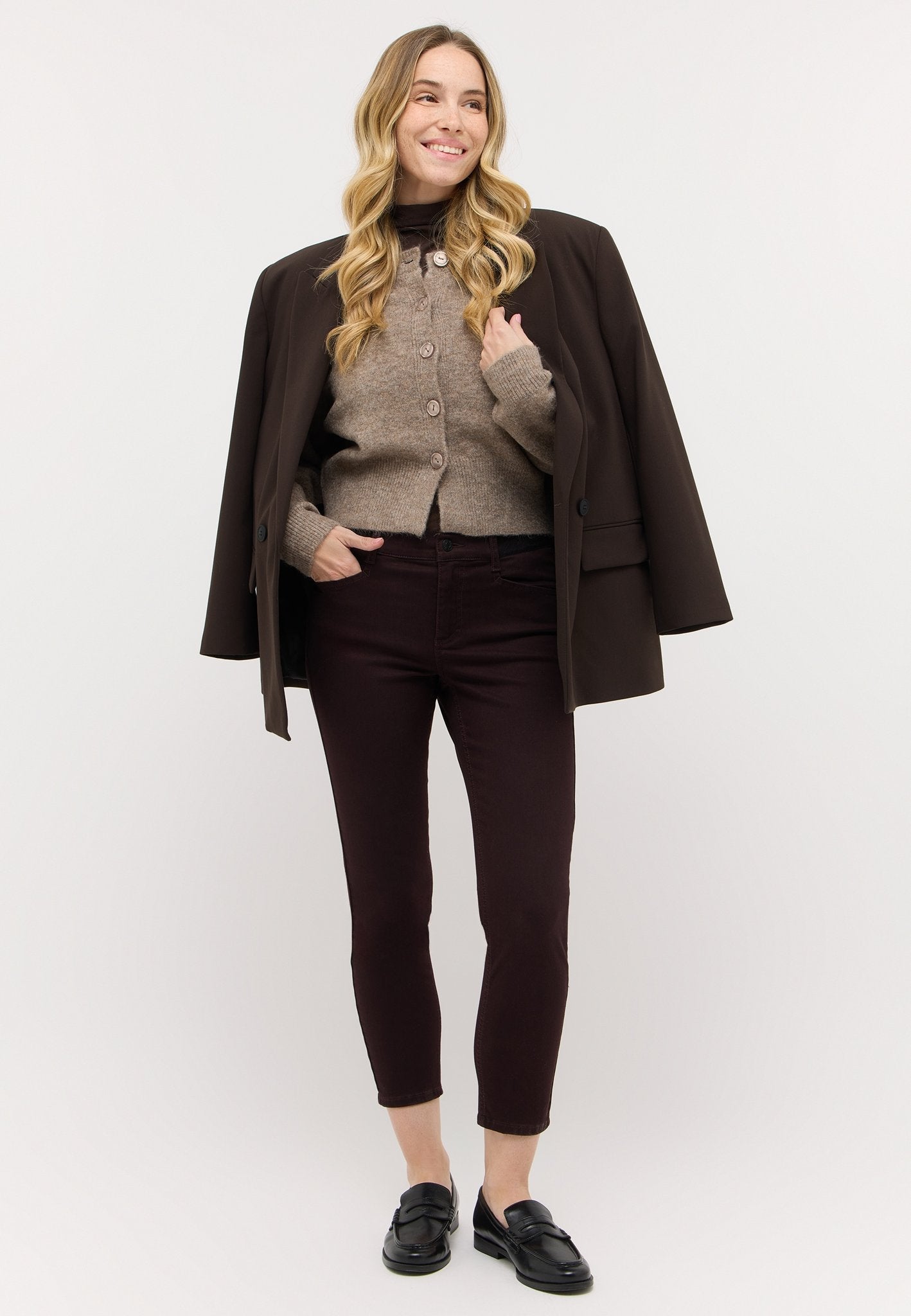 Angels Damen Jeans Deep Wine