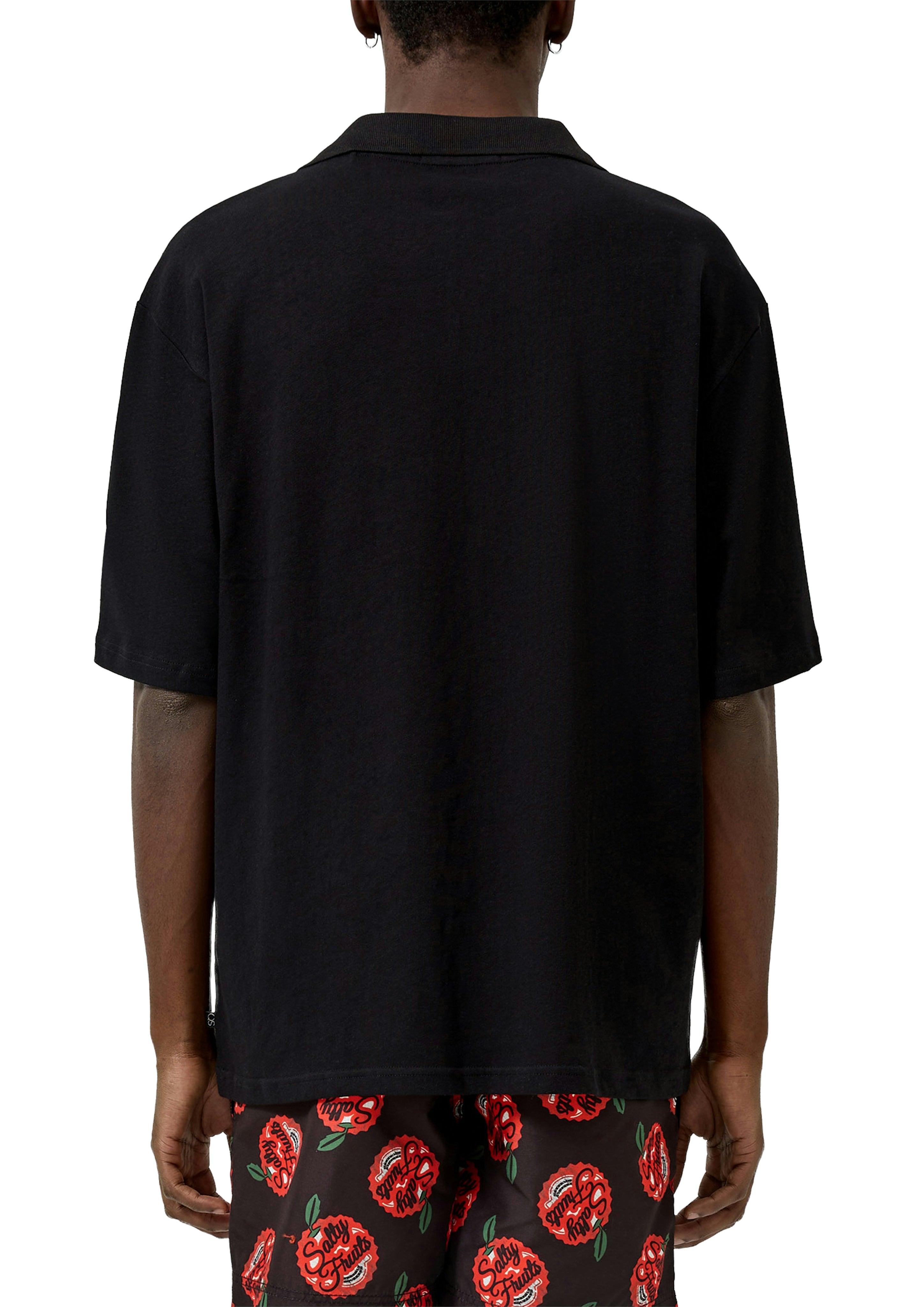 QS by S.Oliver Herren Polo-Shirts Grey/Black