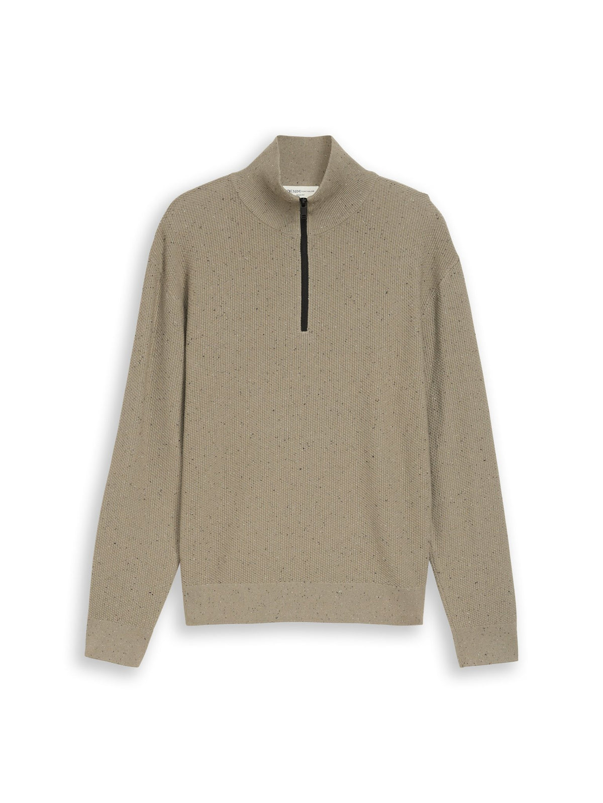 Tom Tailor denim Herren Pullover Dark Sage Neps
