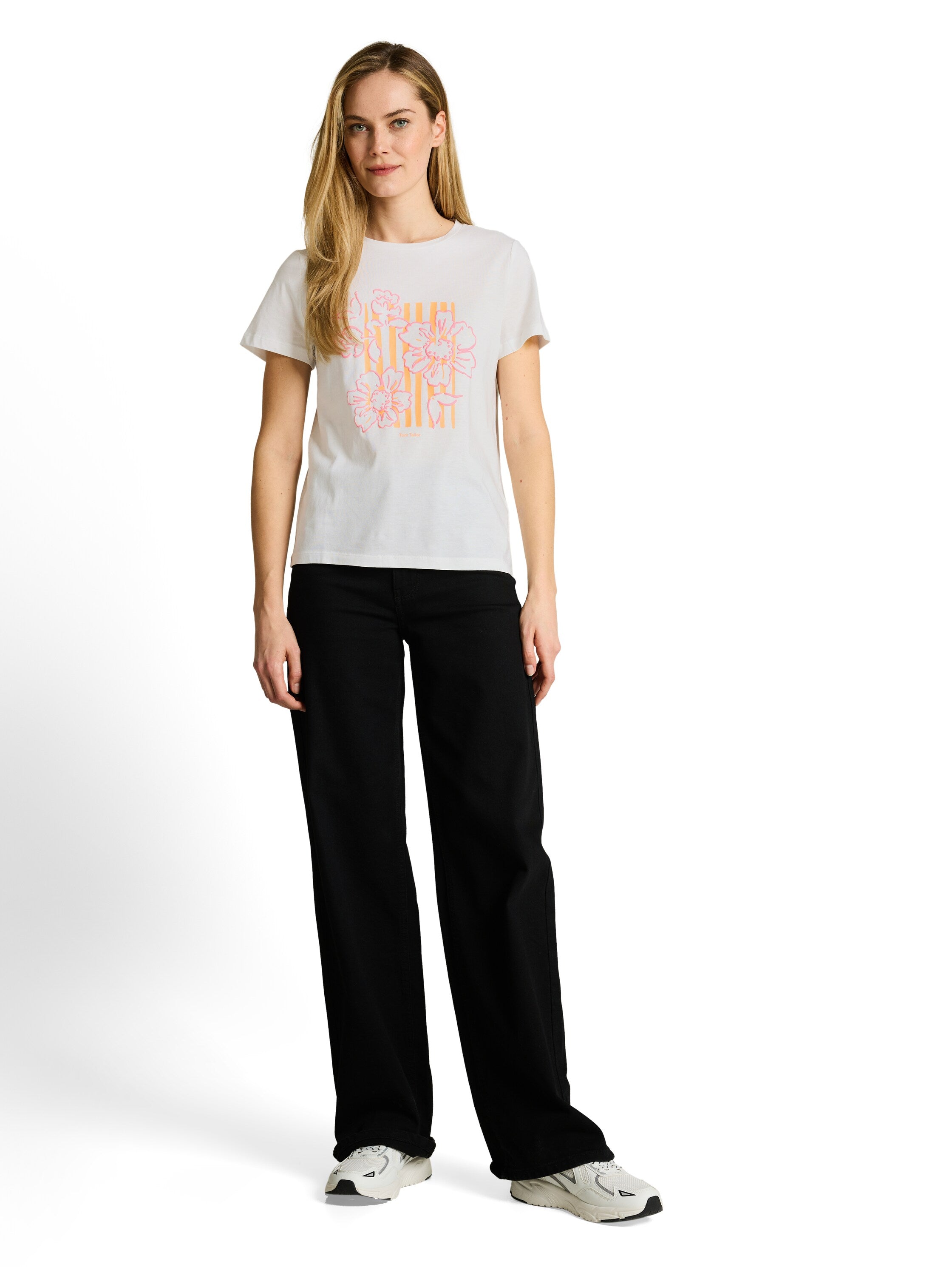 Tom Tailor Damen T-Shirts Whisper White