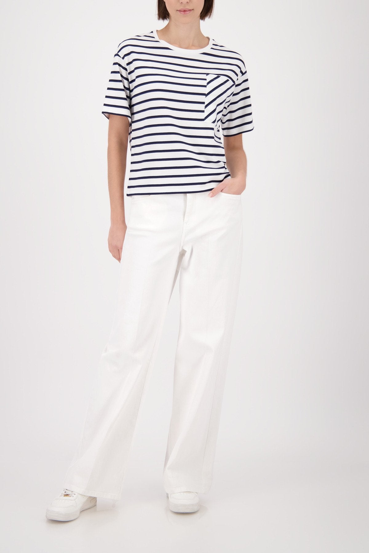 Monari Damen T-Shirts  Marine Ring
