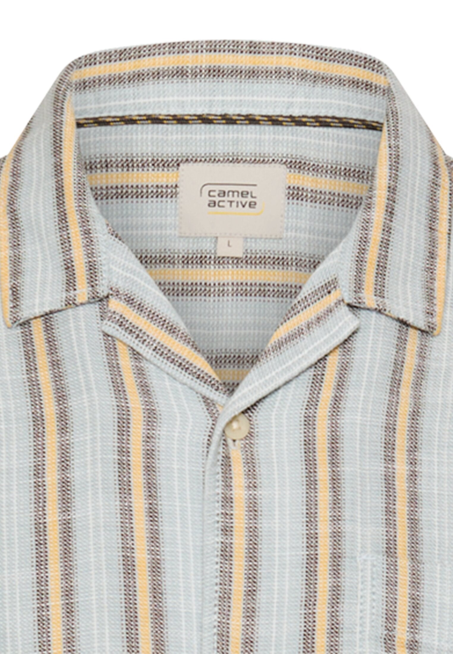 Camel active Herren Hemden kurz  Aqua Blue