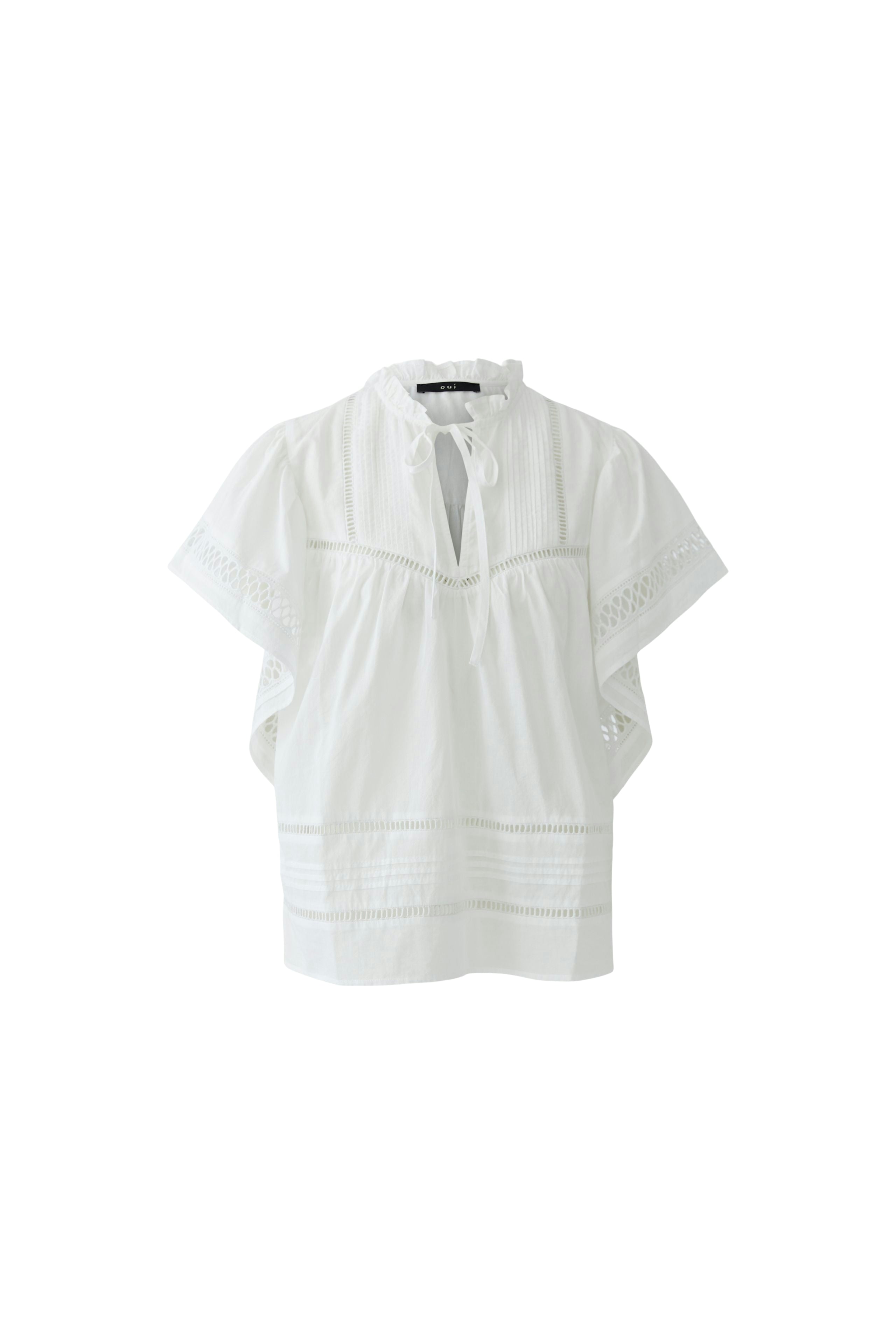 Oui Damen Blusen  Optic Whit